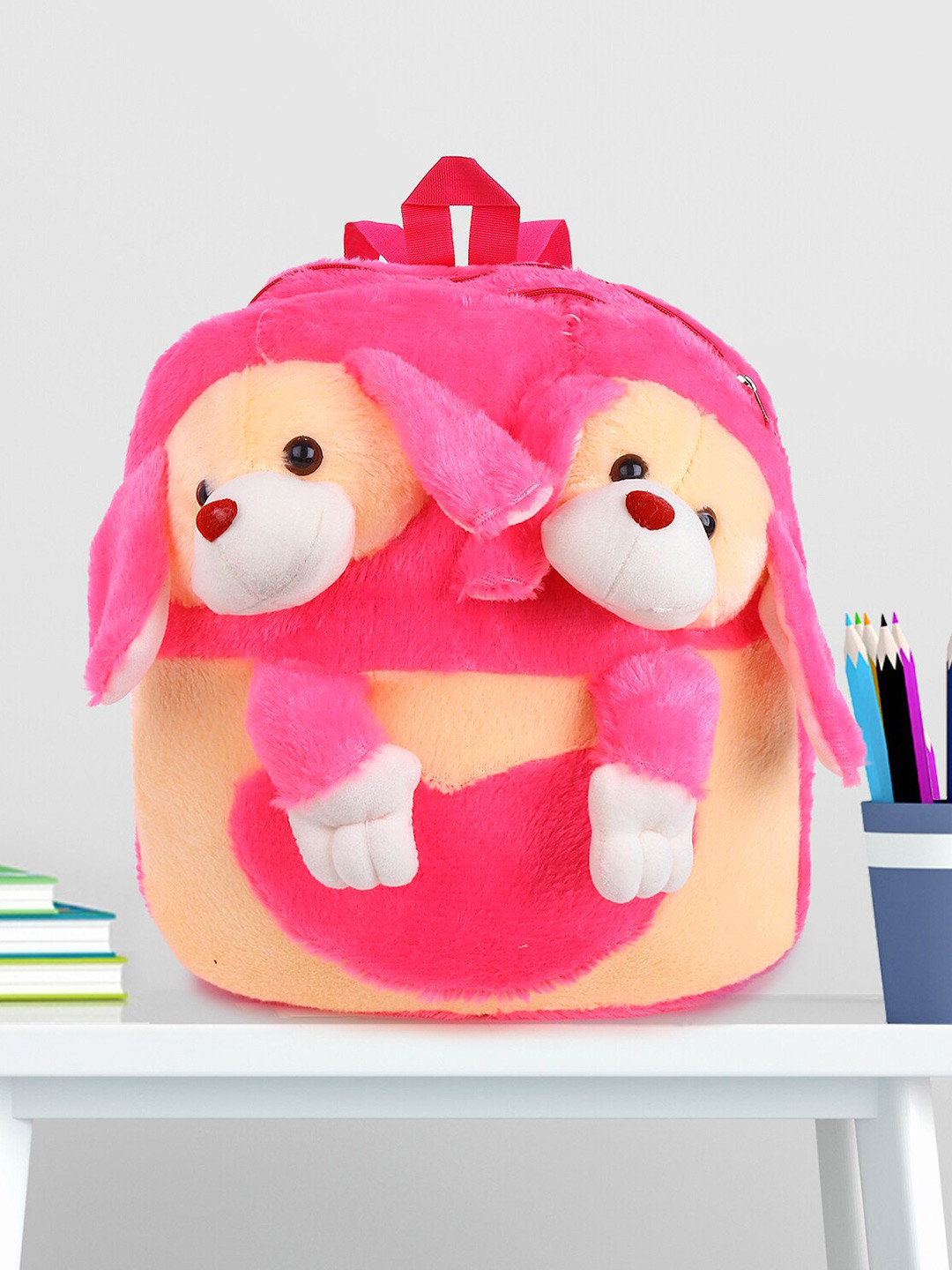 

Bag Pepper Kids Cute Doll Teddy Design Backpack, Pink