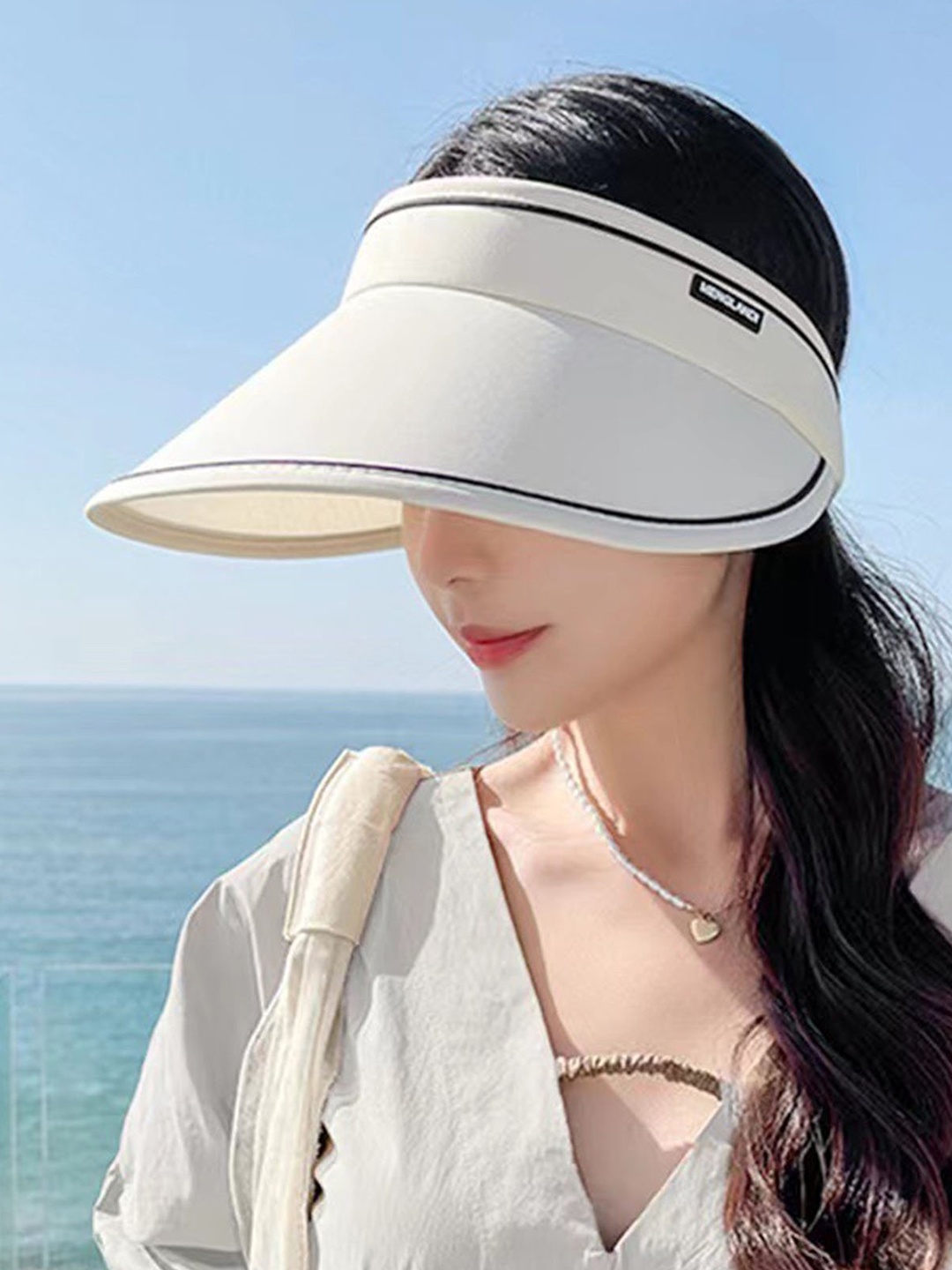 

Alexvyan Women Beige Visor Cap