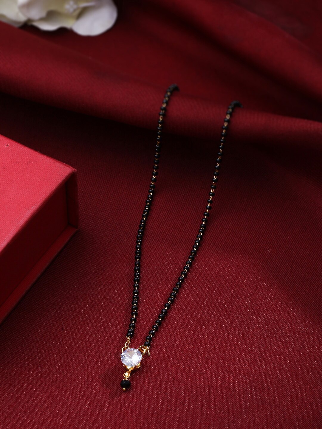 

NVR Gold-Plated Beaded Mangalsutra