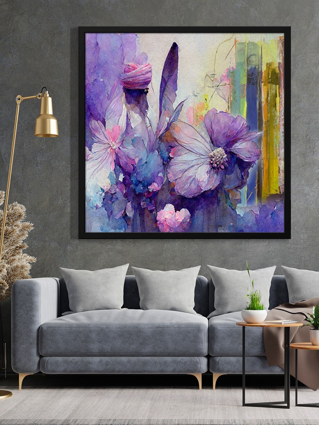 

999Store Blue Abstract Painting Wall Art