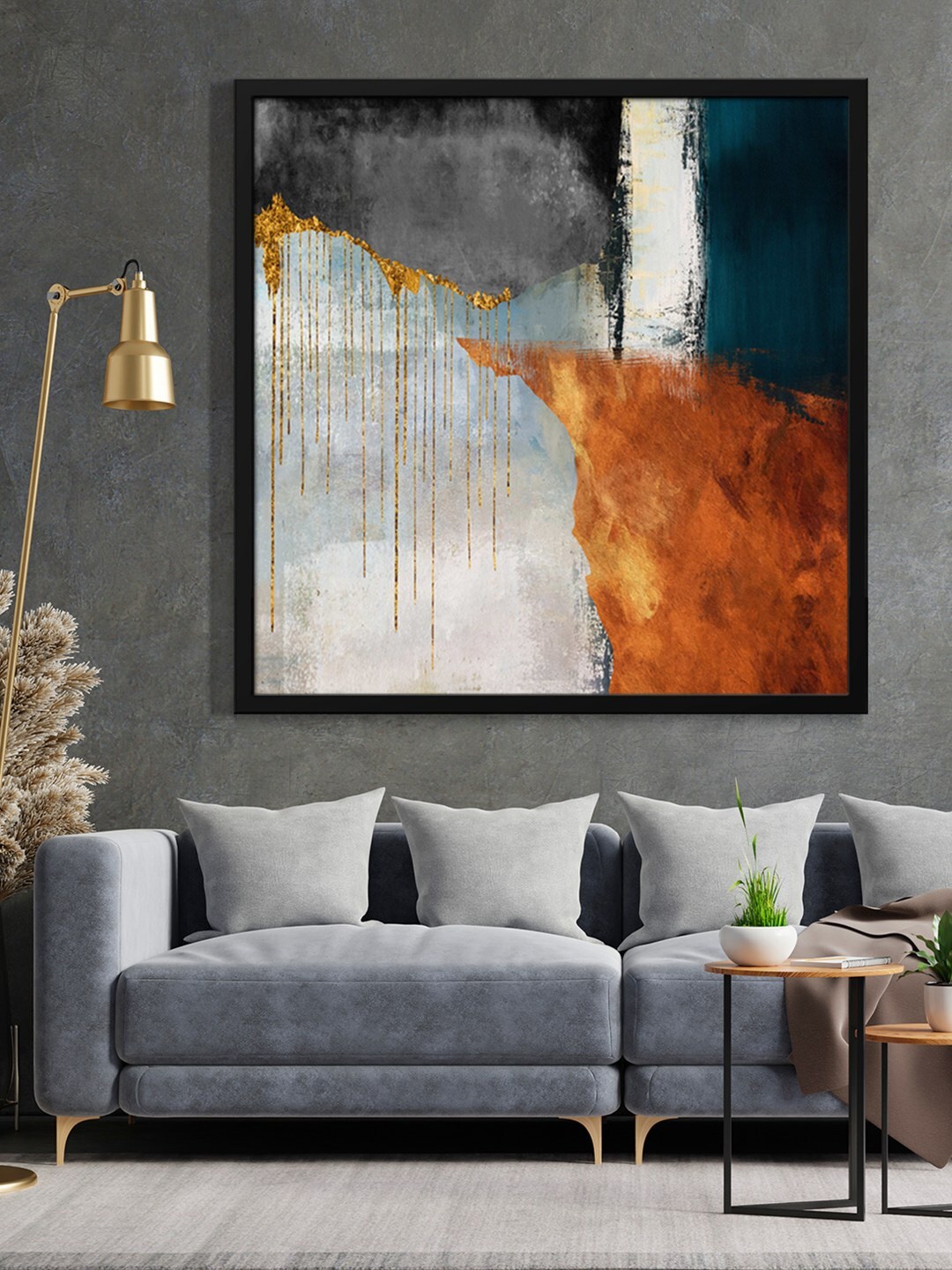 

999Store Grey Abstract Painting Wall Art