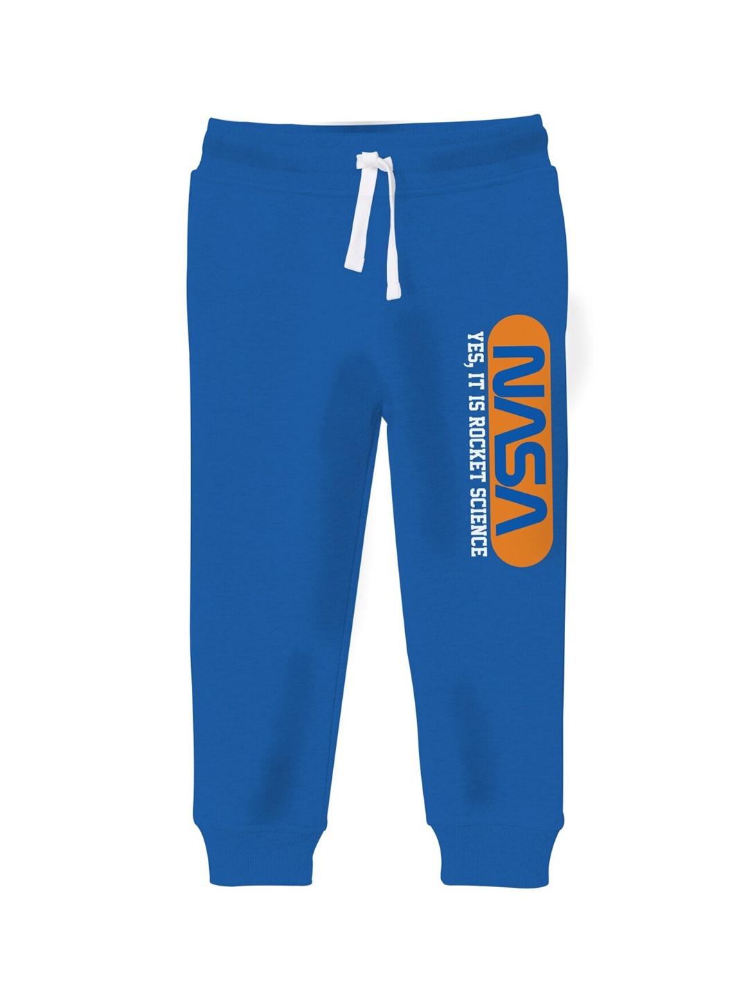 

x2o Boys Typography Printed Cotton Joggers, Blue