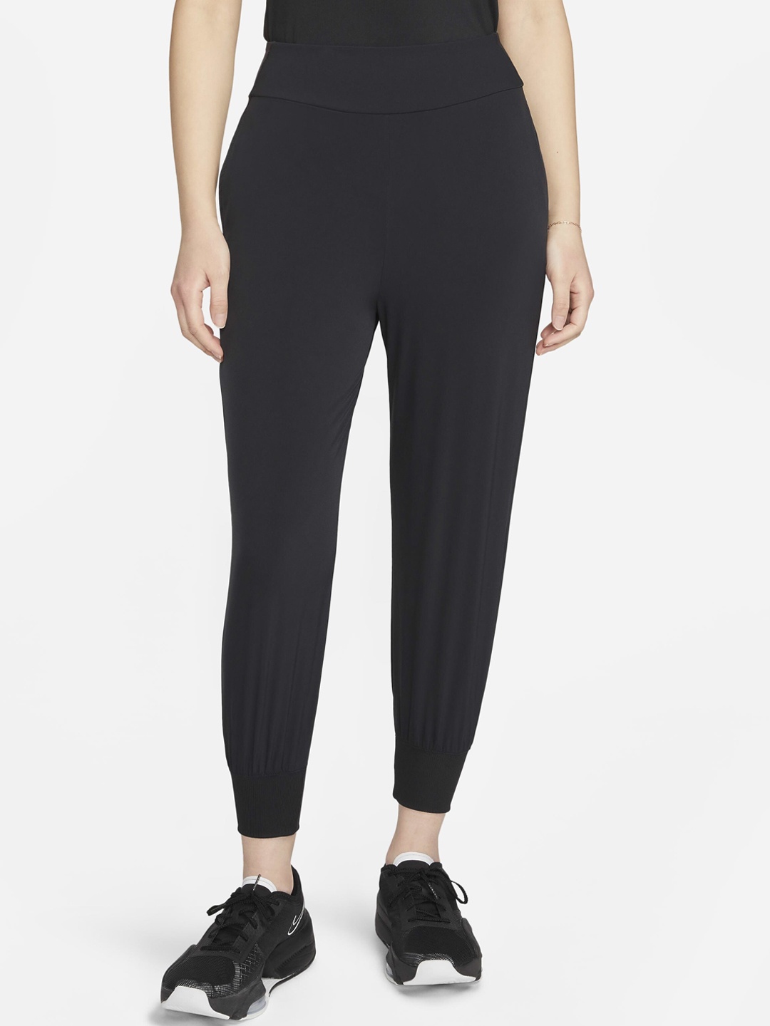 

Nike Women Dri-FIT Bliss Mid-Rise 7/8 Joggers, Black