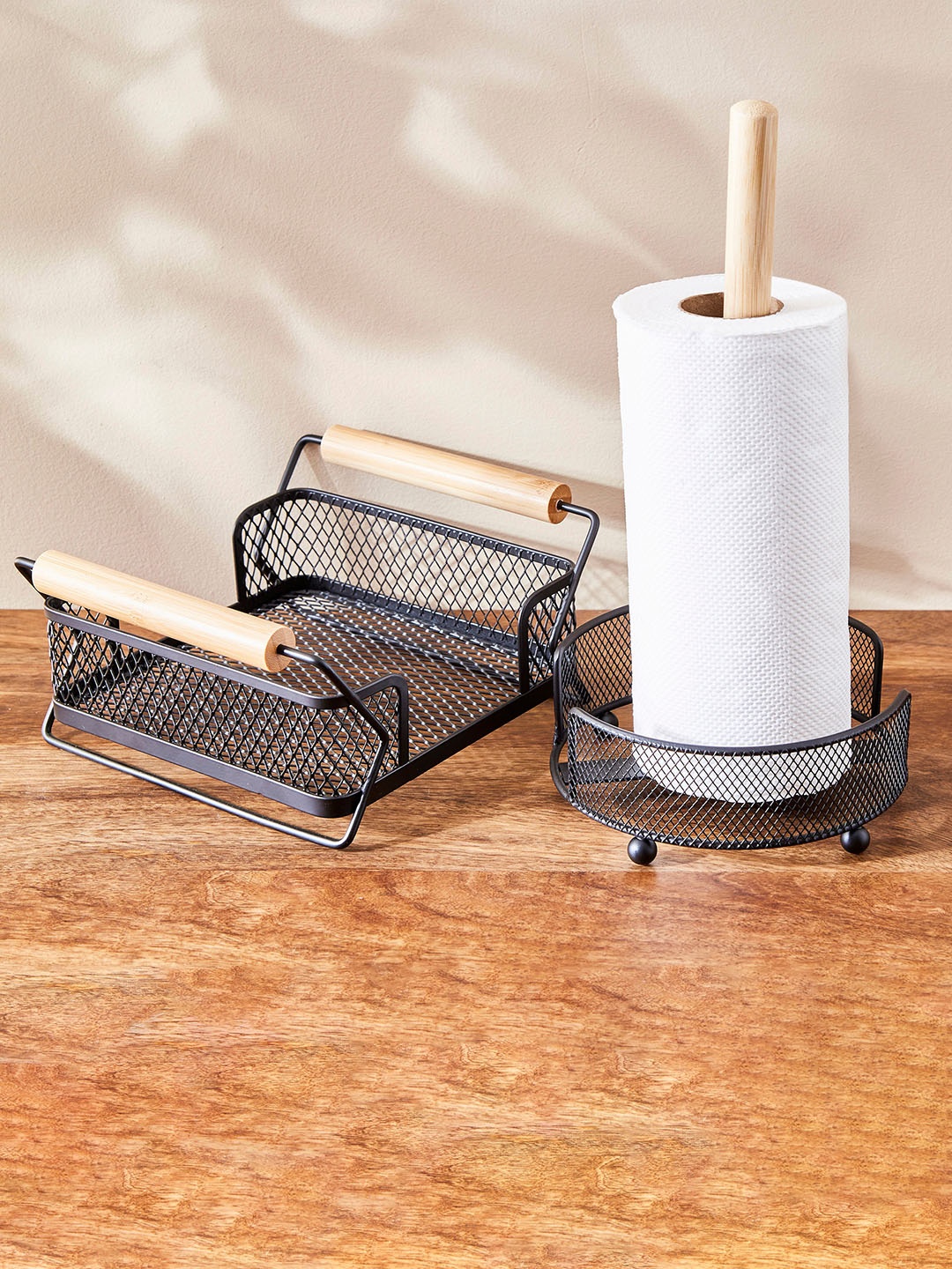 

Home Centre Black Chef Special Bamboo Tissue Holder