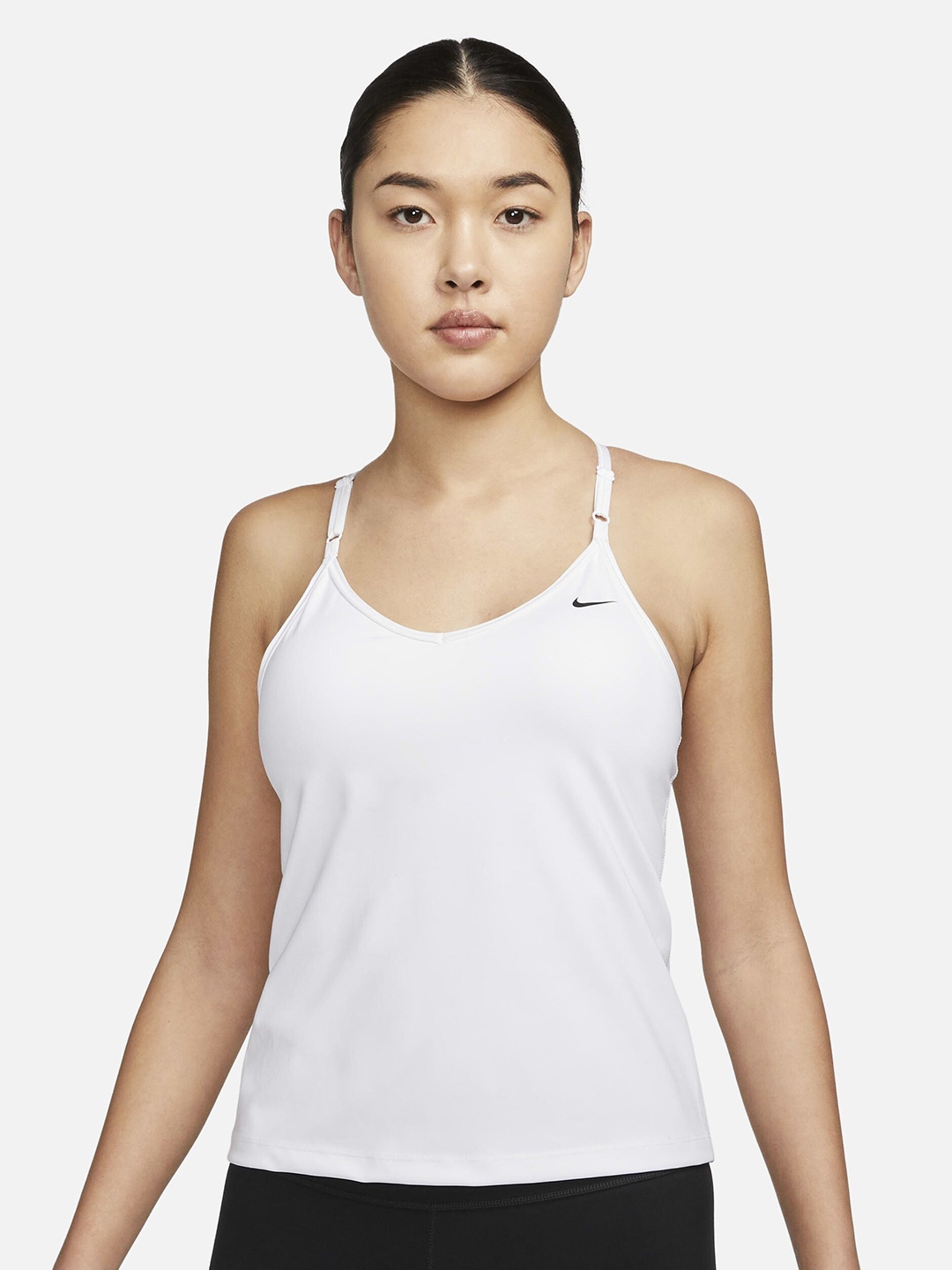 

Nike Indy Logo-Printed Tank Top, White