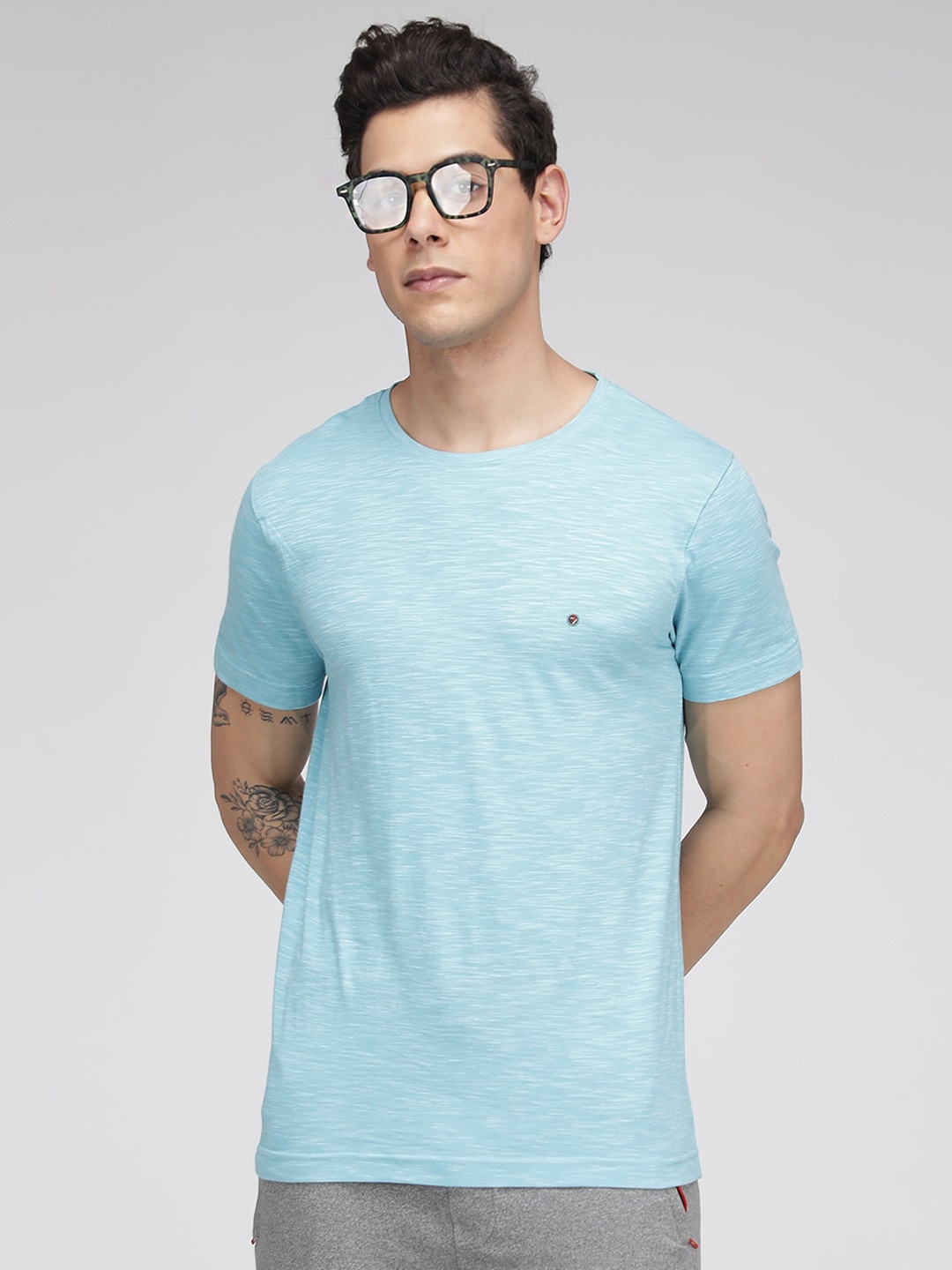 

SPORTO Round Neck Short Sleeves T-shirt, Blue