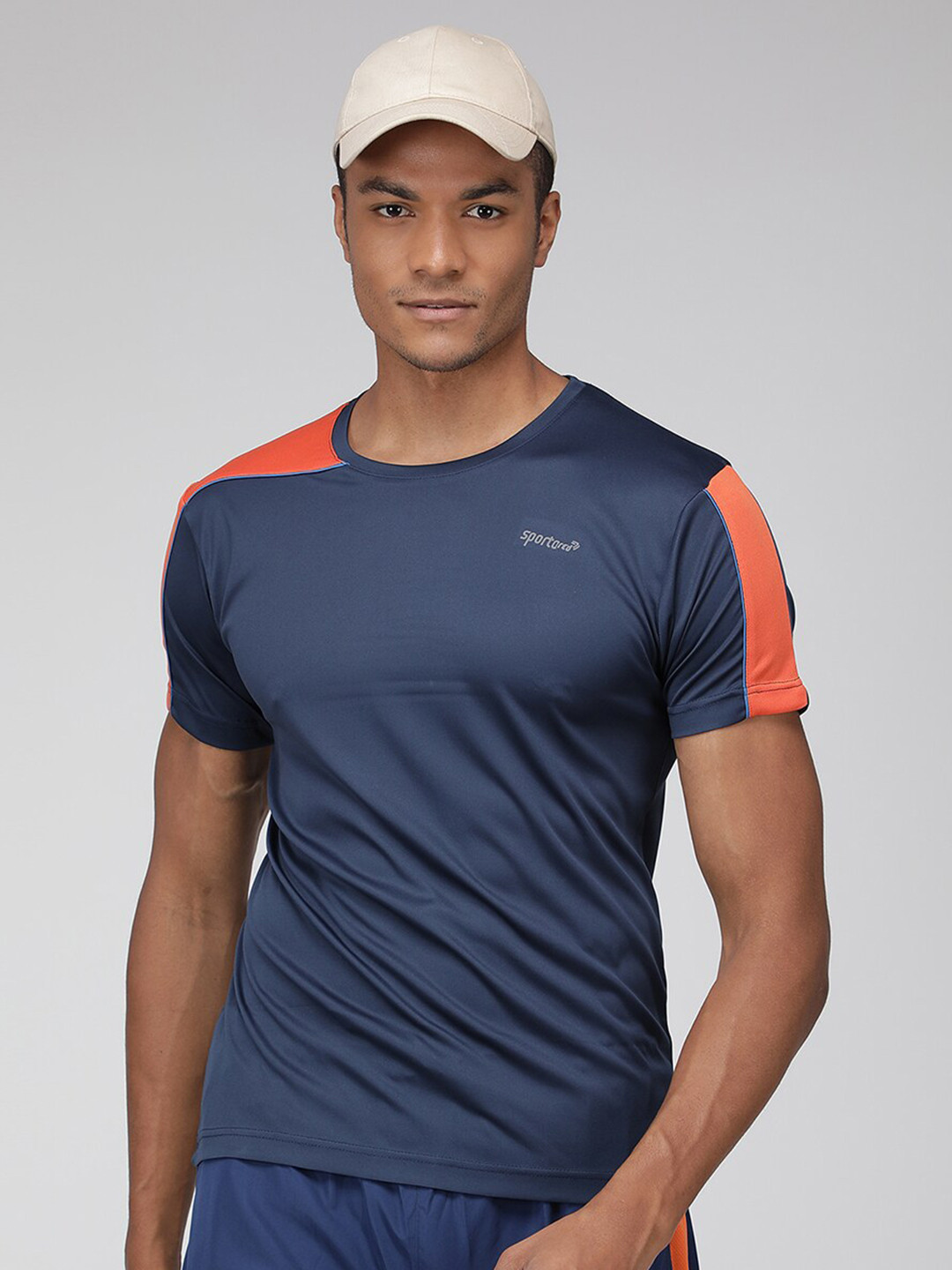 

SPORTO Round Neck Short Sleeves T-shirt, Navy blue