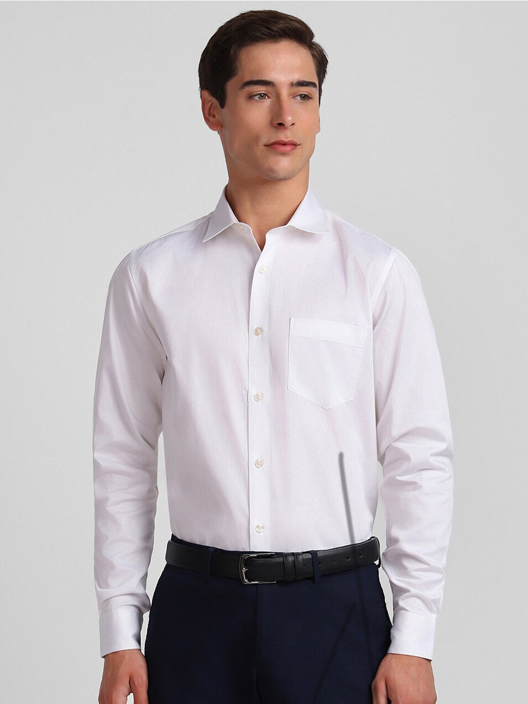 

Allen Solly Slim Fit Opaque Pure Cotton Casual Shirt, White