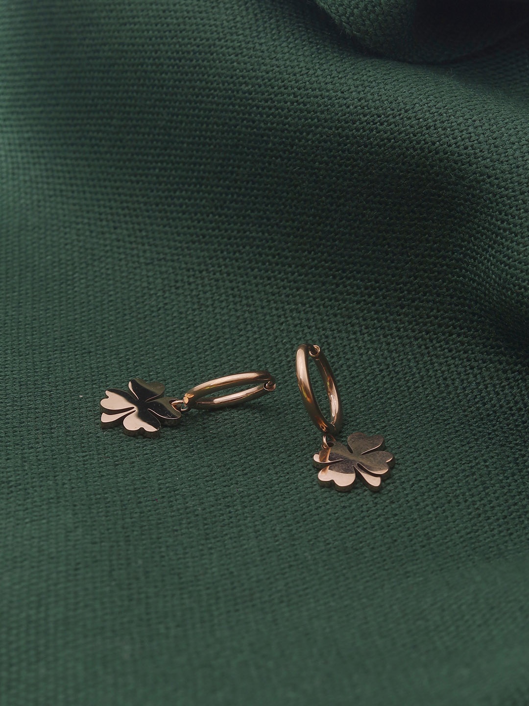 

Maansh Rose Gold Contemporary Drop Earrings