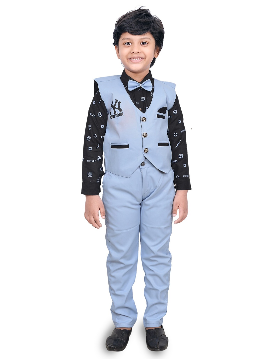 

BAESD Shirt & Trousers With Waistcoat, Blue