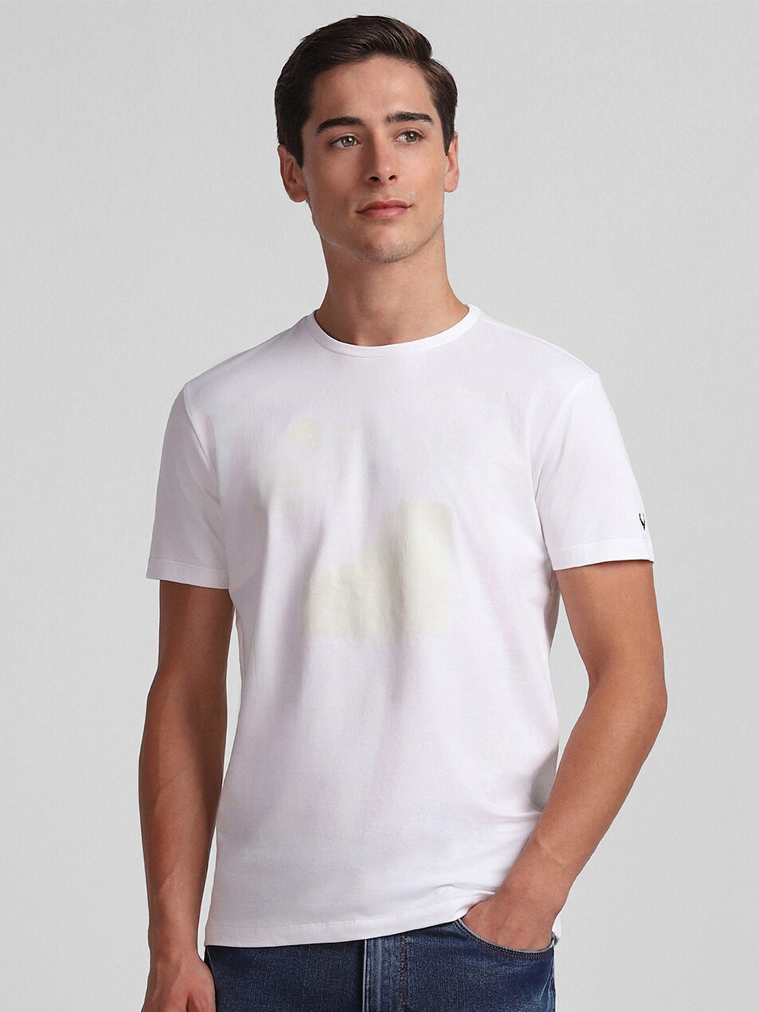 

Allen Solly Tribe Round Neck Regular Fit T-shirt, White