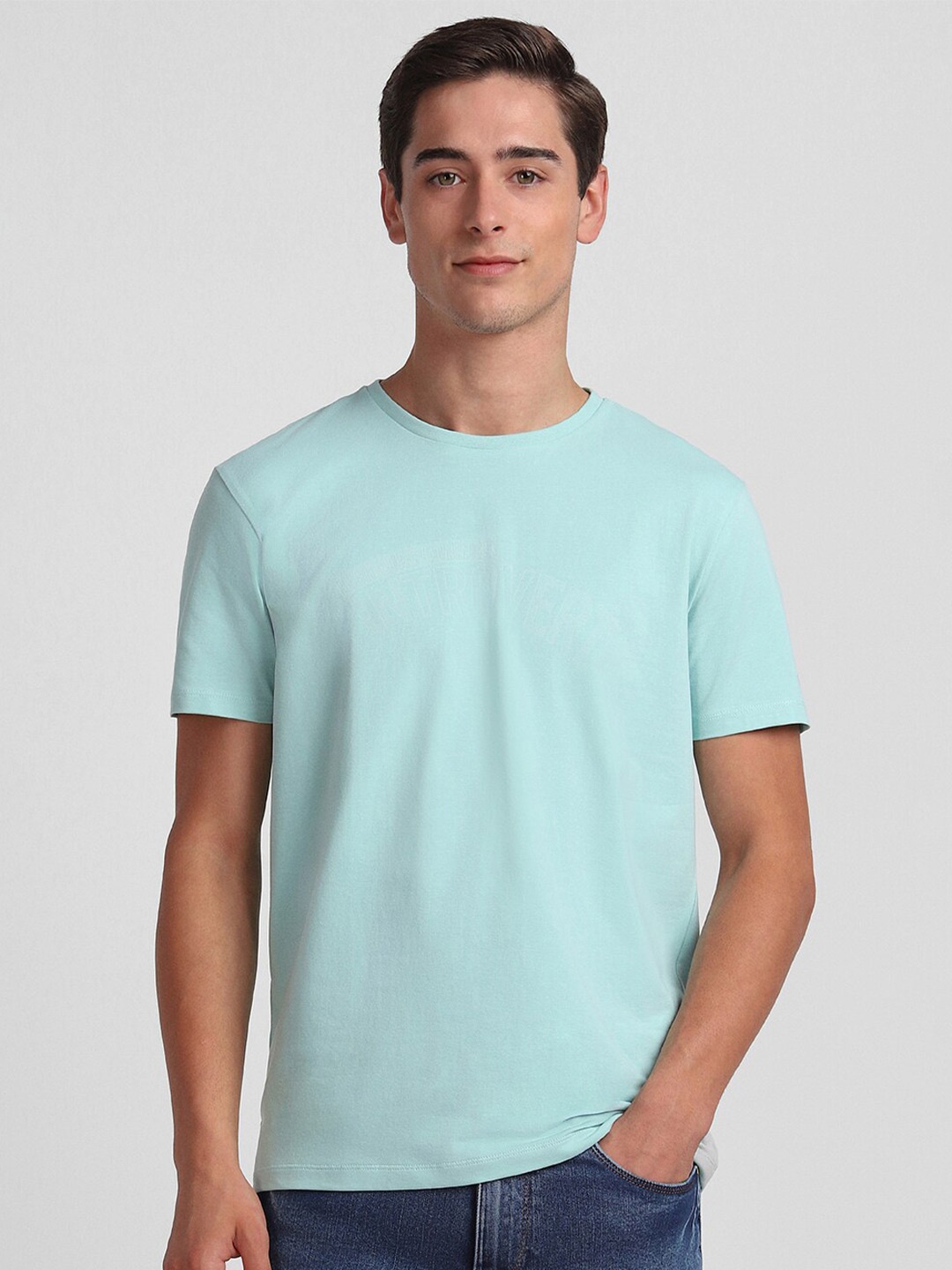 

Allen Solly Tribe Round Neck Regular Fit T-shirt, Blue