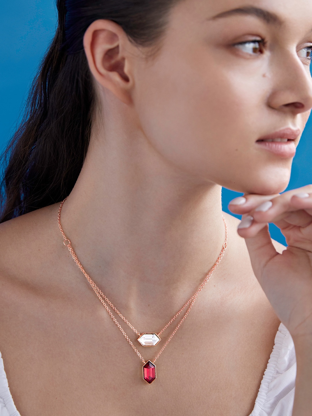 

AIKA BY MINUTIAE Brass Rose Gold-Plated Necklace