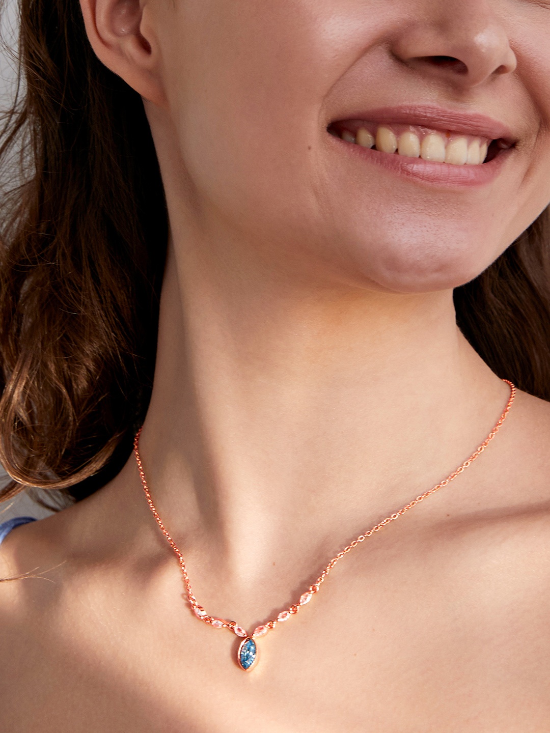 

AIKA BY MINUTIAE Rose Gold-Plated Brass Necklace