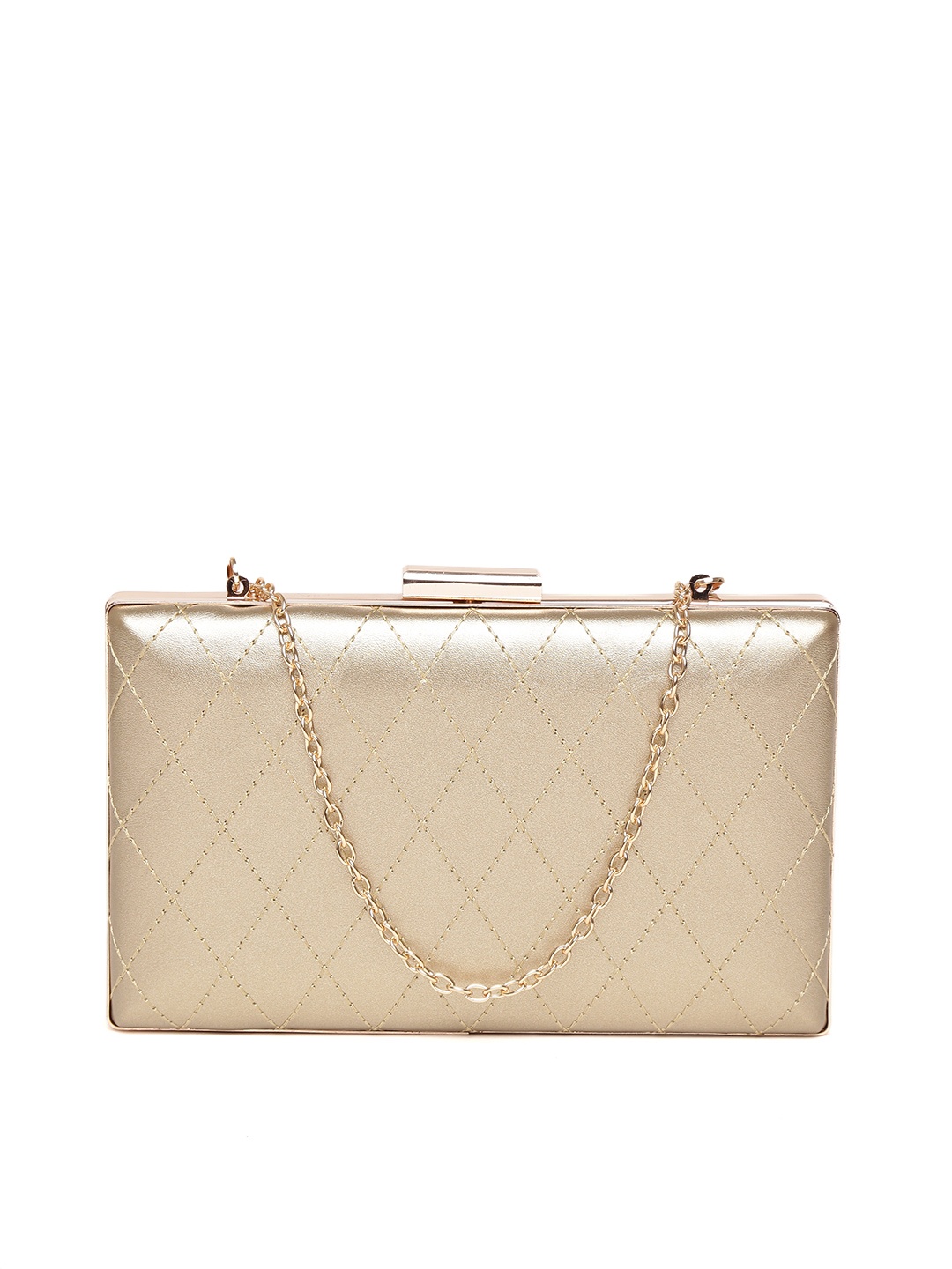 

Lisa Haydon for Lino Perros Gold-Toned Solid Box Clutch