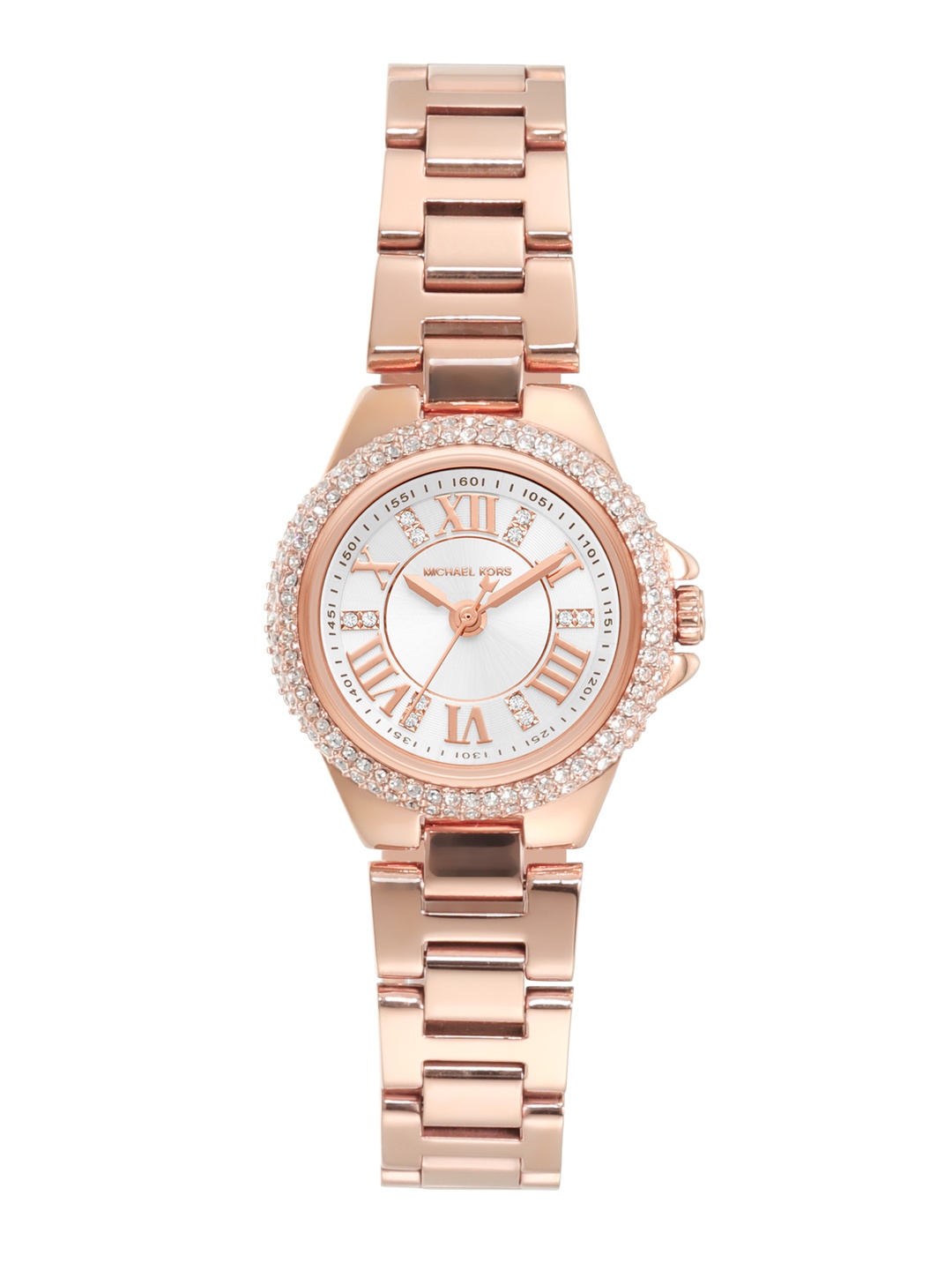 

Michael Kors Women Embellished Camille Analogue Watch MK3253, White