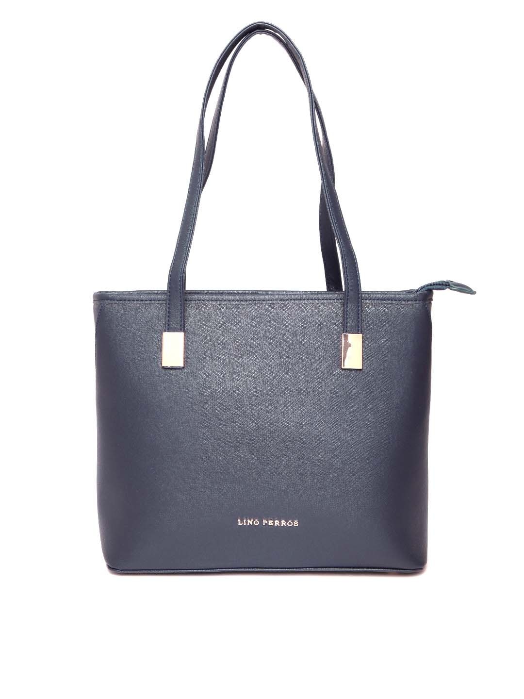 

Lisa Haydon for Lino Perros Navy Blue Solid Shoulder Bag