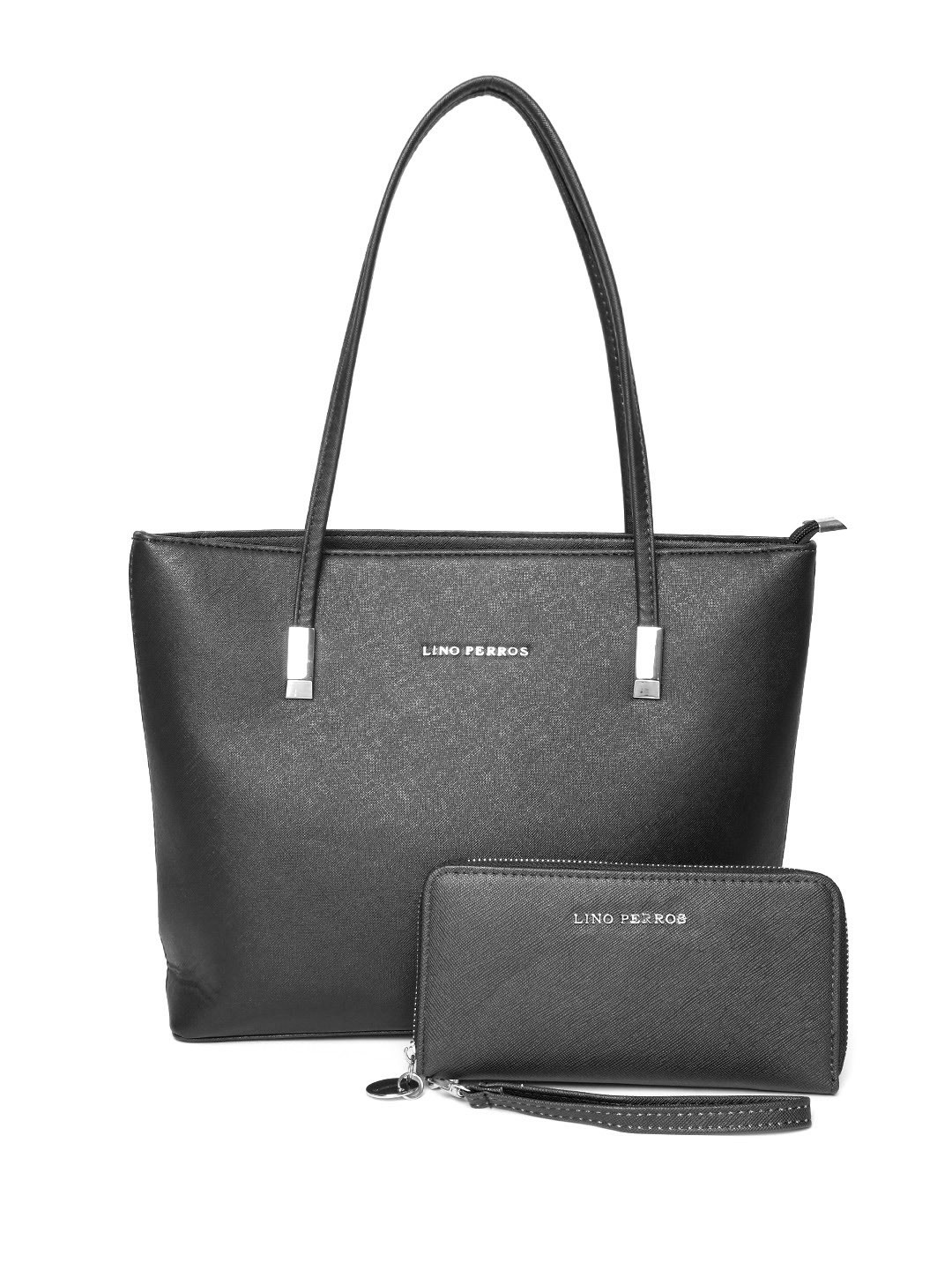 

Lisa Haydon for Lino Perros Black Solid Shoulder Bag with Wallet