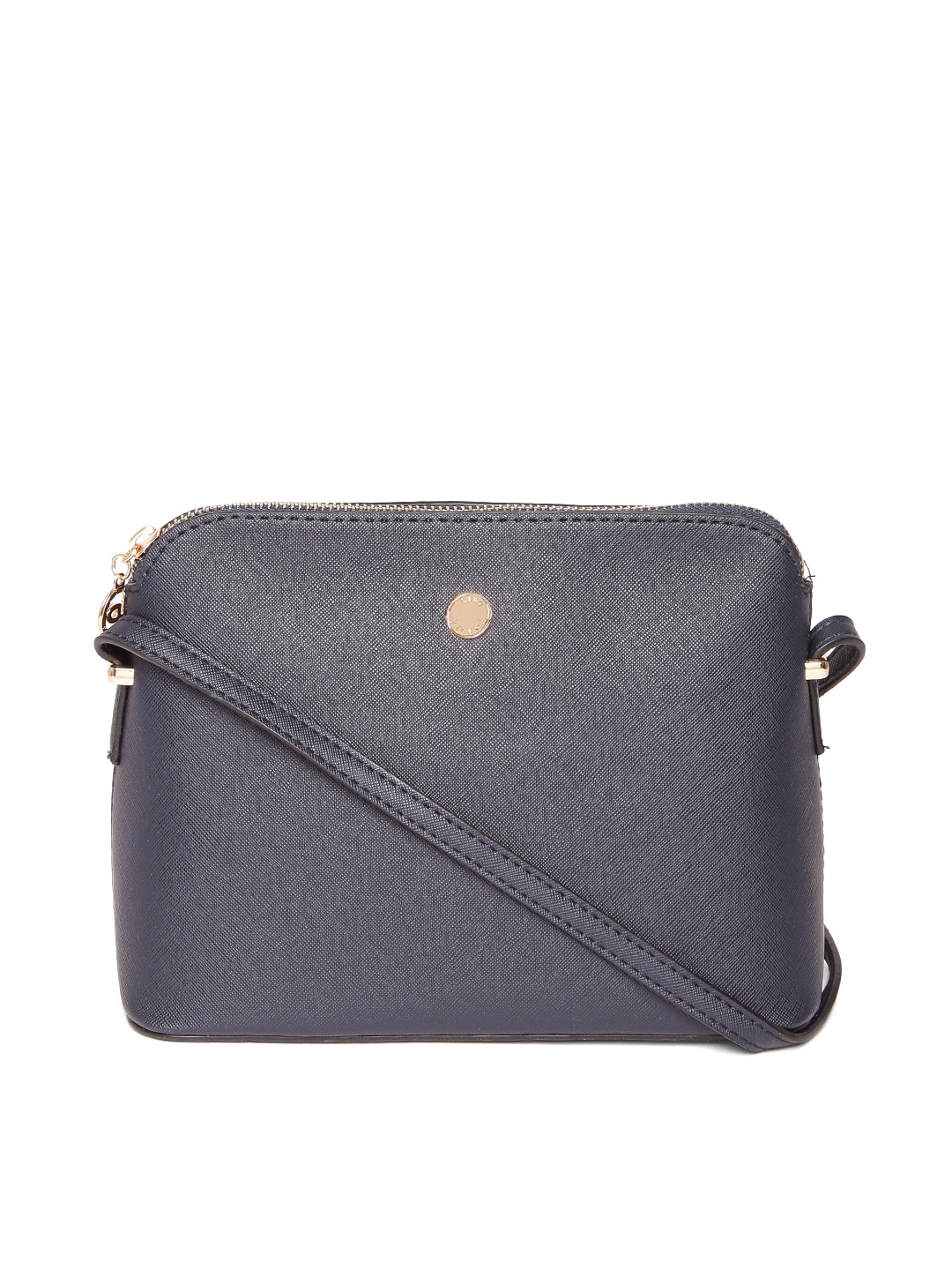 

Lisa Haydon for Lino Perros Navy Blue Solid Sling Bag