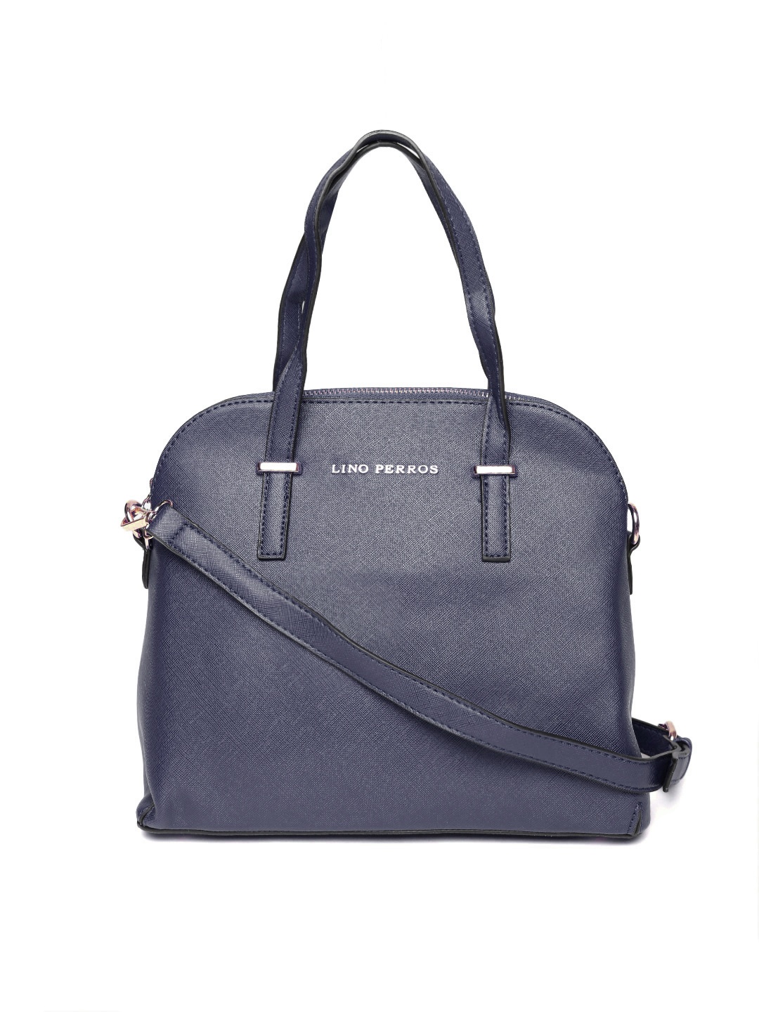 

Lisa Haydon for Lino Perros Navy Solid Handbag with Sling Strap, Navy blue