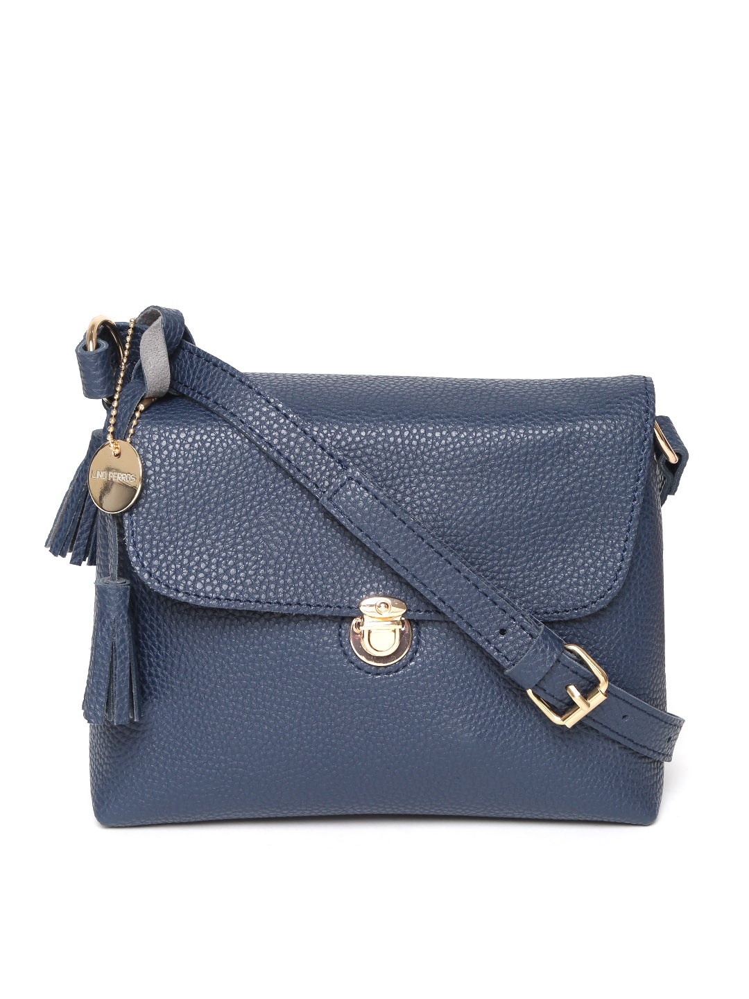 

Lisa Hayden for Lino Perros Navy Blue Solid Sling Bag
