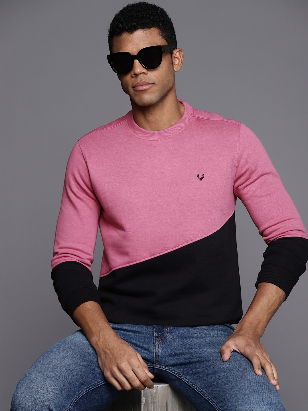 

Allen Solly Colourblocked Sweatshirt, Pink