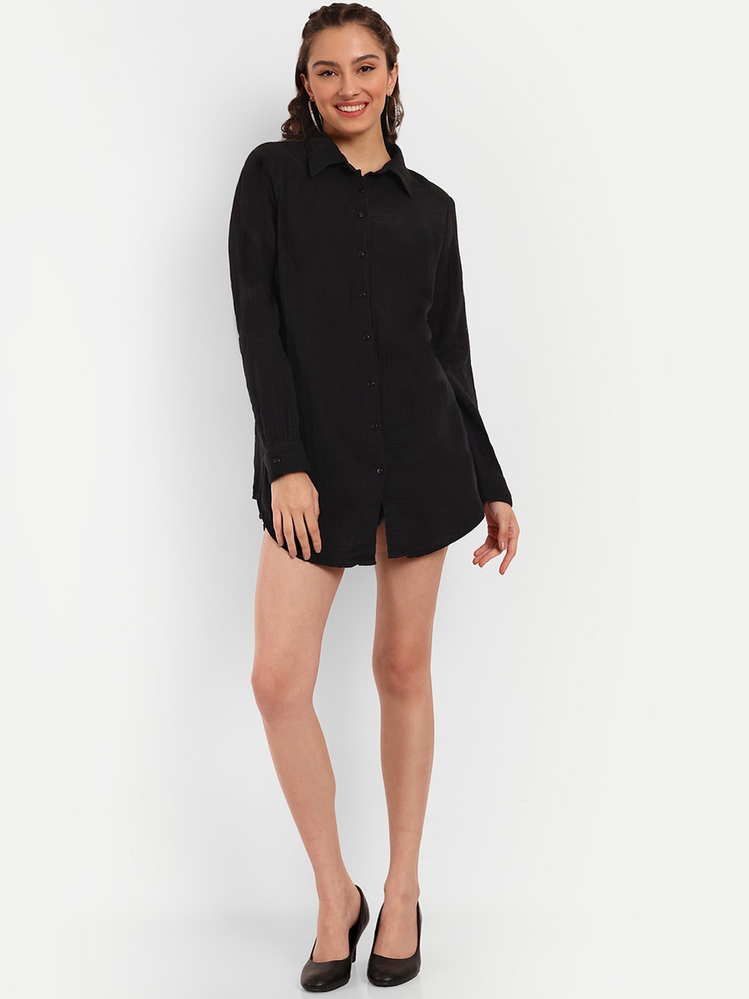

OTORVA Women Regular Cotton Shorts, Black