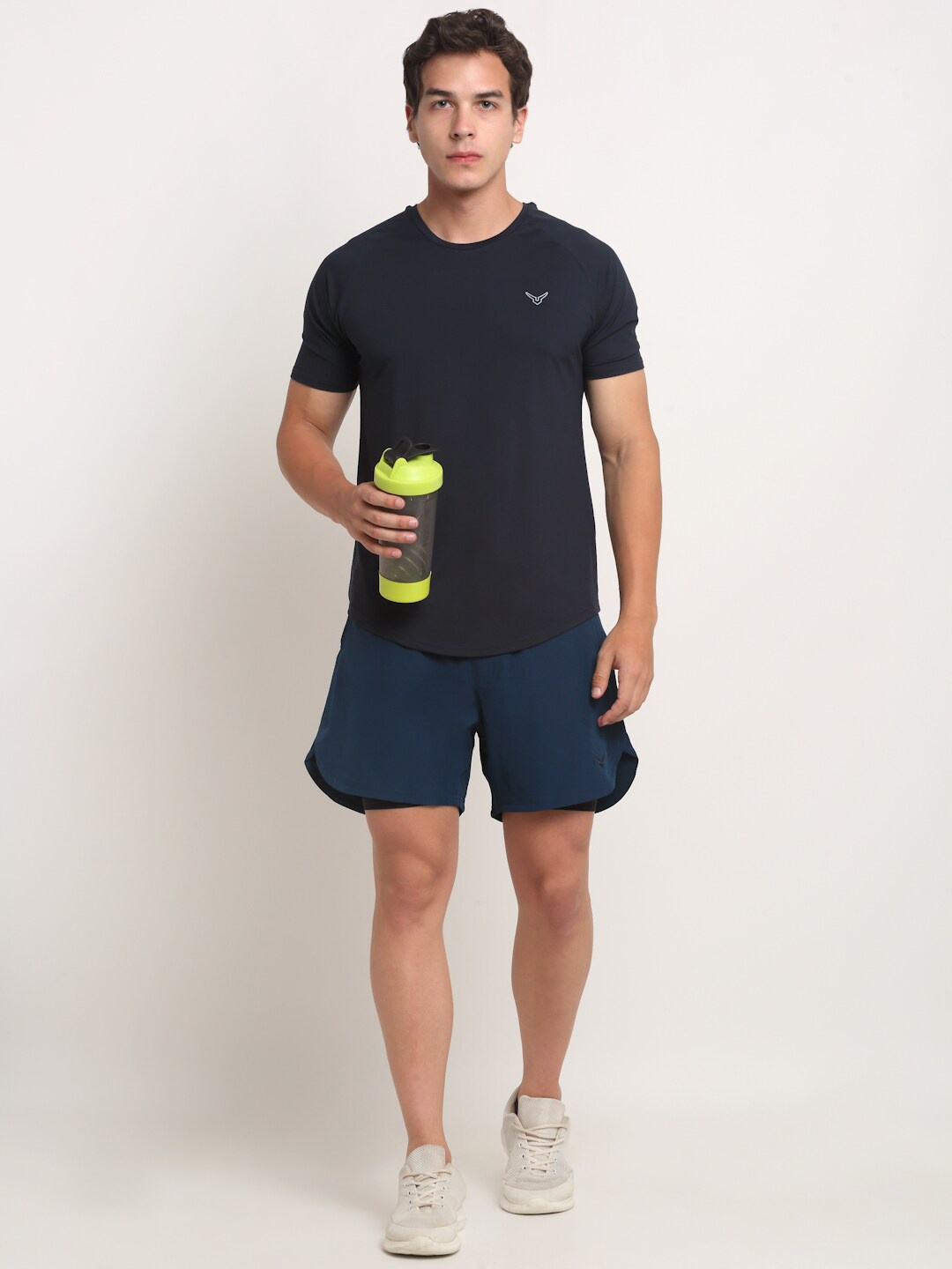 

Invincible Men Double Layered Shorts, Teal