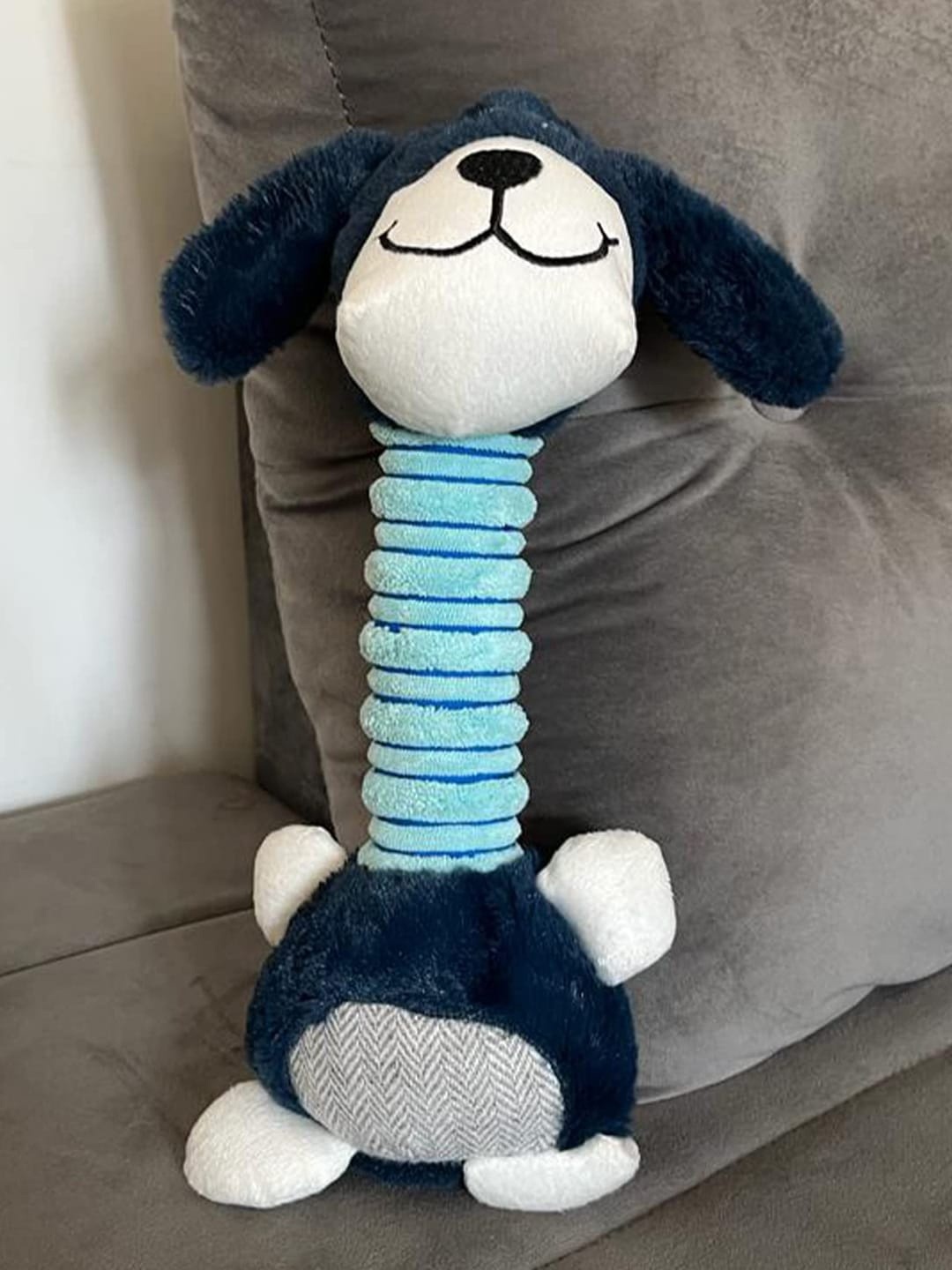 

Emily pets Squeaky Cotton Pet Toys, Blue