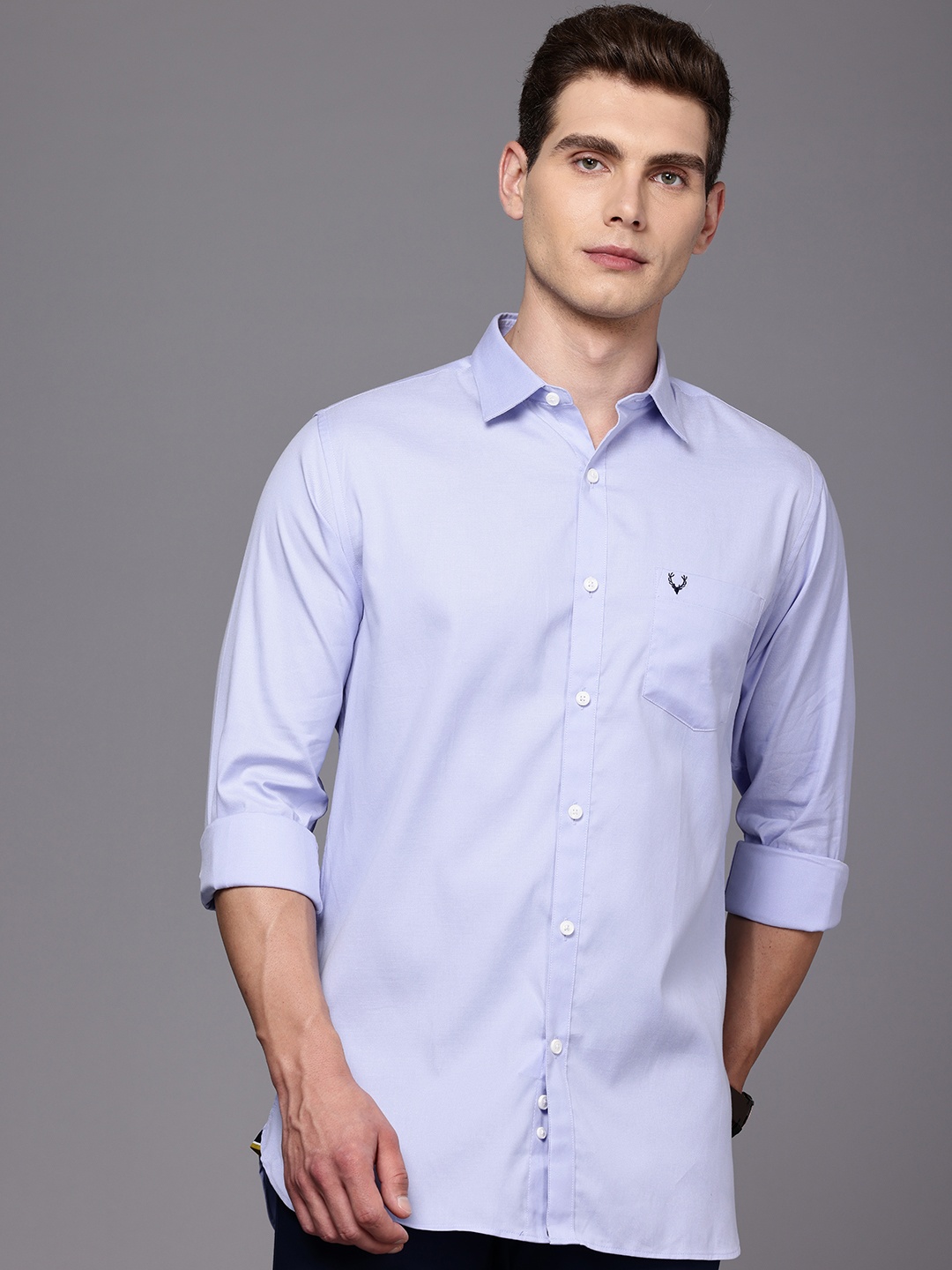 

Allen Solly Pure Cotton Sport Opaque Casual Shirt, Blue