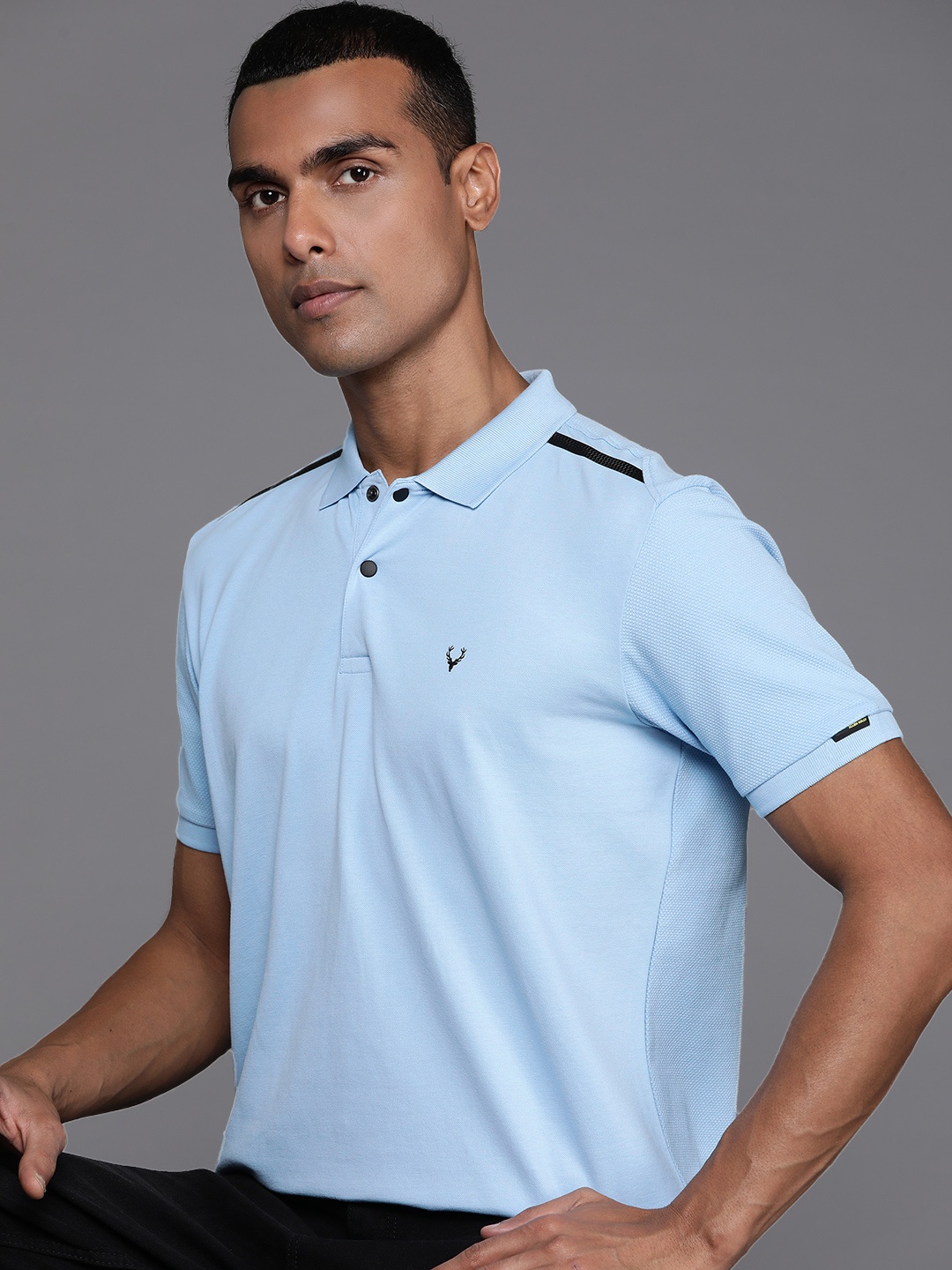 

Allen Solly Men Polo Collar T-shirt, Blue