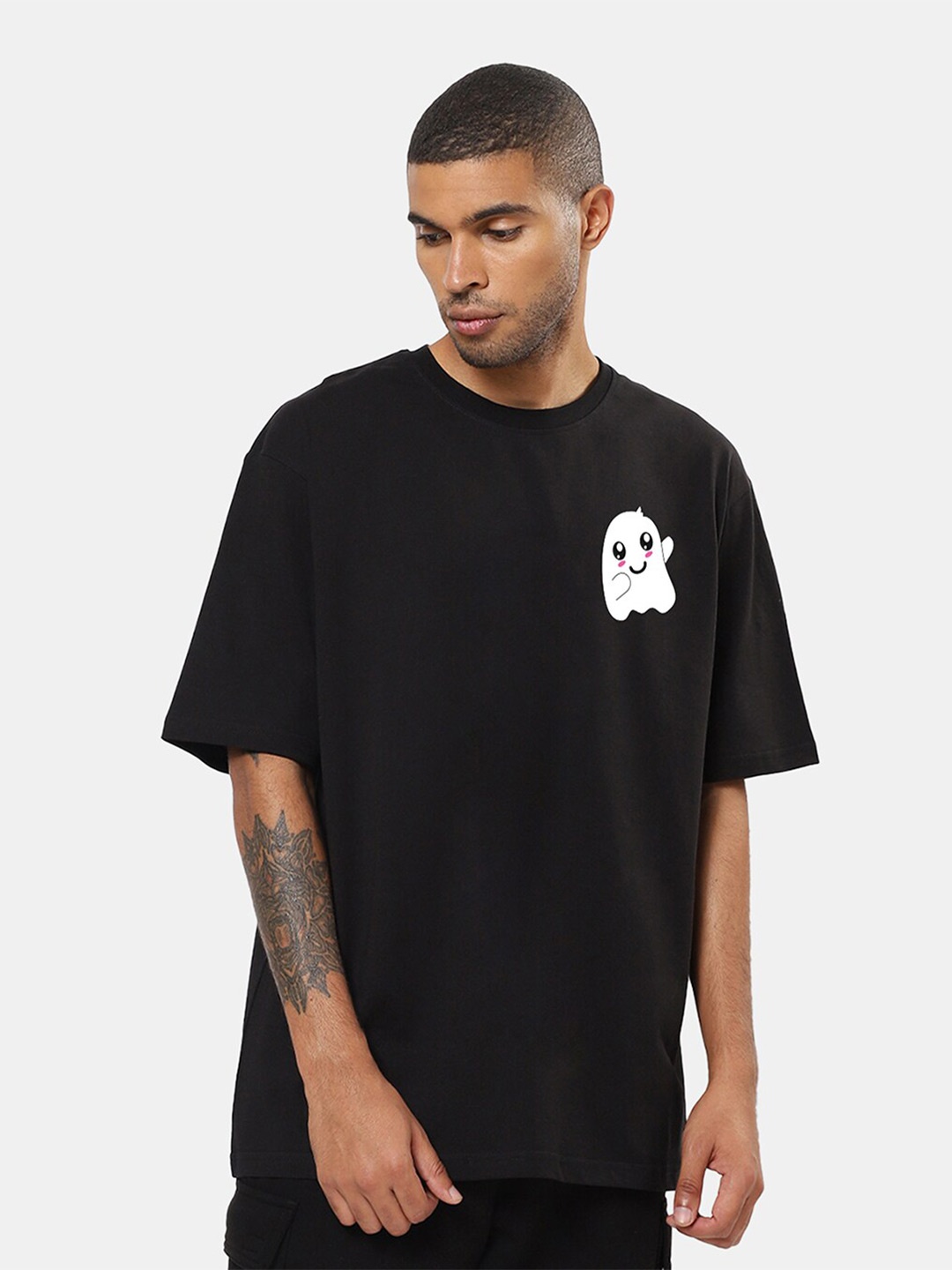 

Mad Over Print Graphic Printed Cotton T-shirt, Black