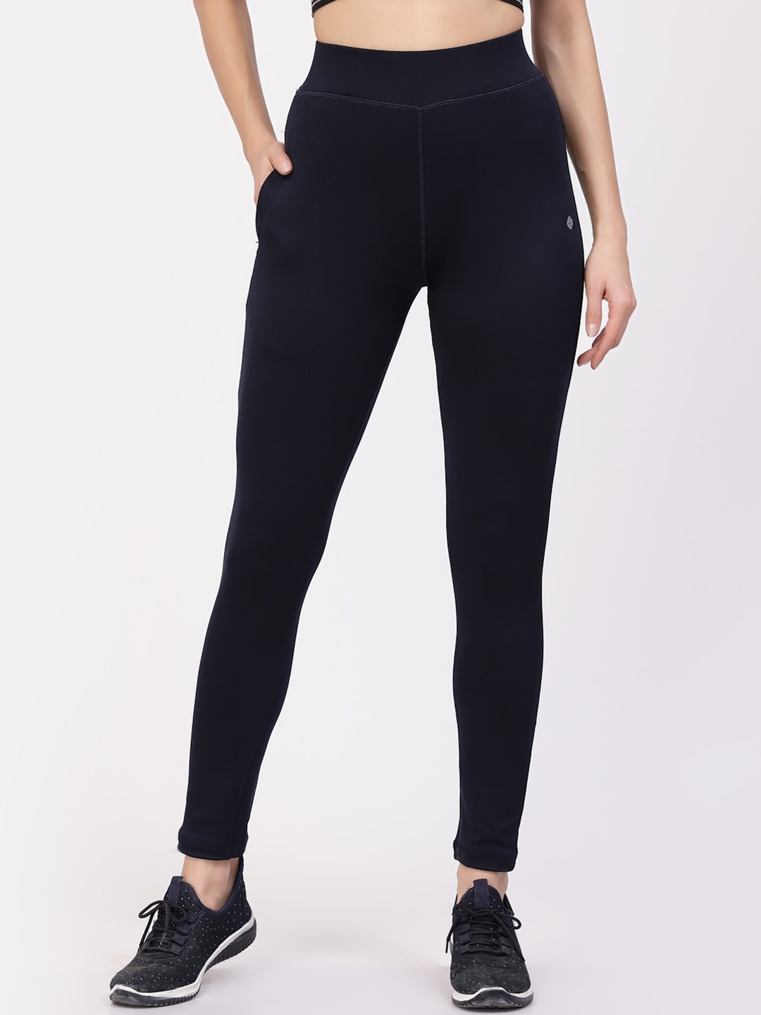 

Floret Ankle Length Rapid Dry Training Tights, Navy blue