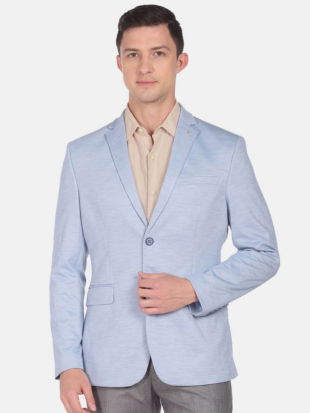 

Arrow Single-Breasted Slim-Fit Blazer, Blue