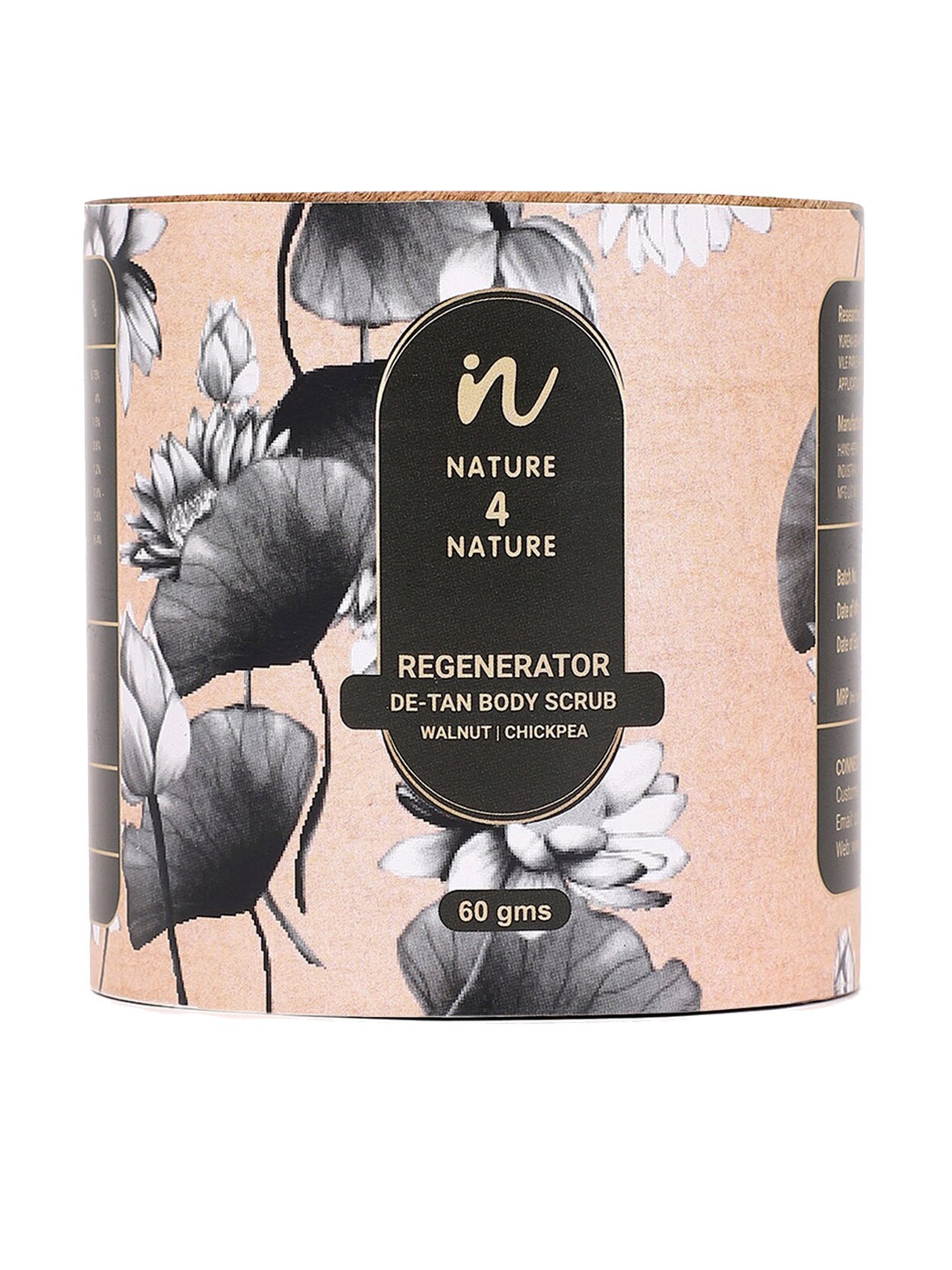 

NATURE4NATURE Regenerator De-Tan Body Scrub with Walnut & Chick Pea - 60 g, Brown