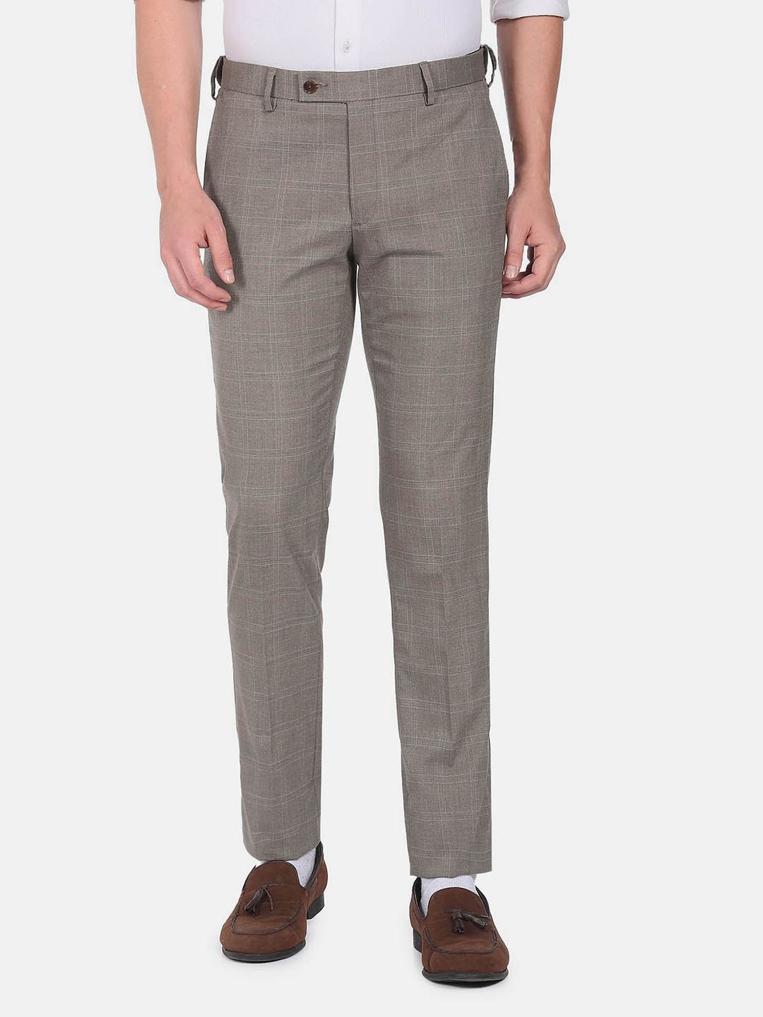 

Arrow Men Tailored Formal Trousers, Grey