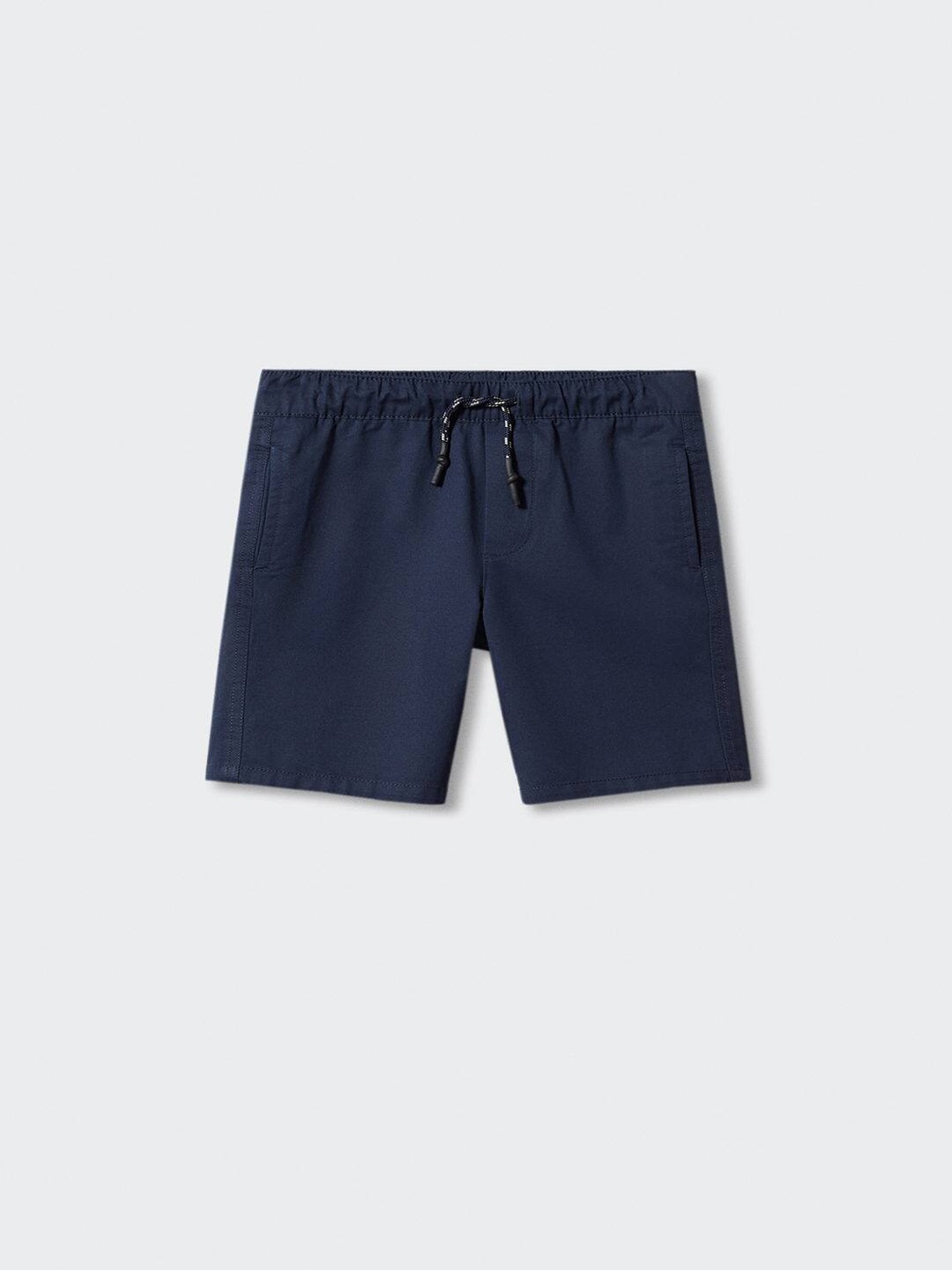 

Mango Kids Boys Mid-Rise Straight Fit Pure Cotton Bermuda Shorts, Navy blue