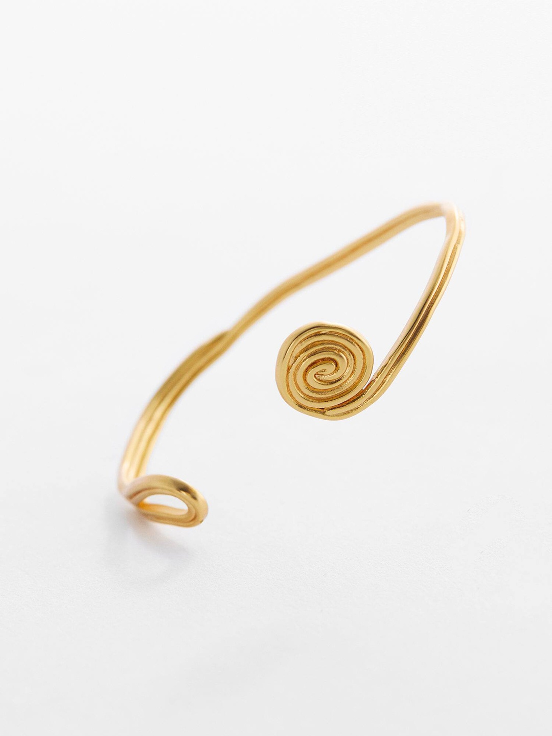 MANGO Women Cuff Bracelet, Gold