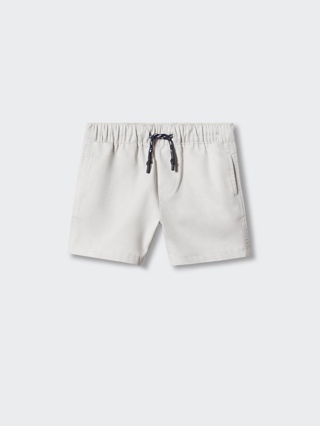 

Mango Kids Boys Mid-Rise Straight Fit Pure Cotton Bermuda Shorts, Grey