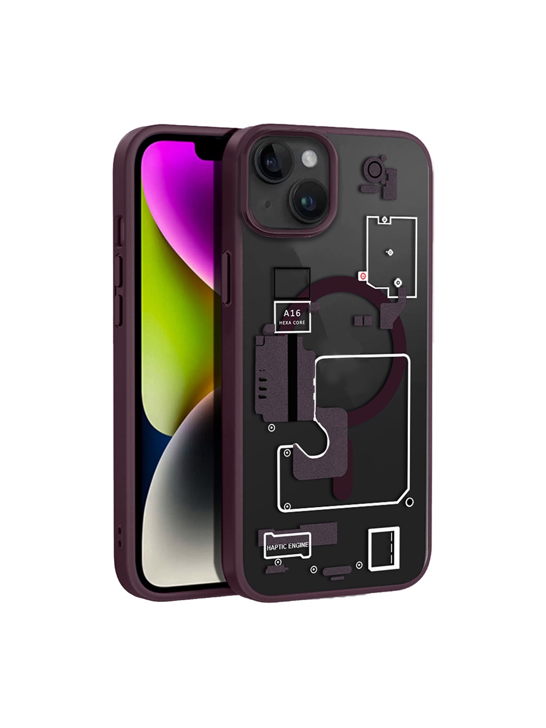 

Karwan Magsafe iPhone 14 Plus Mobile Back Case, Transparent