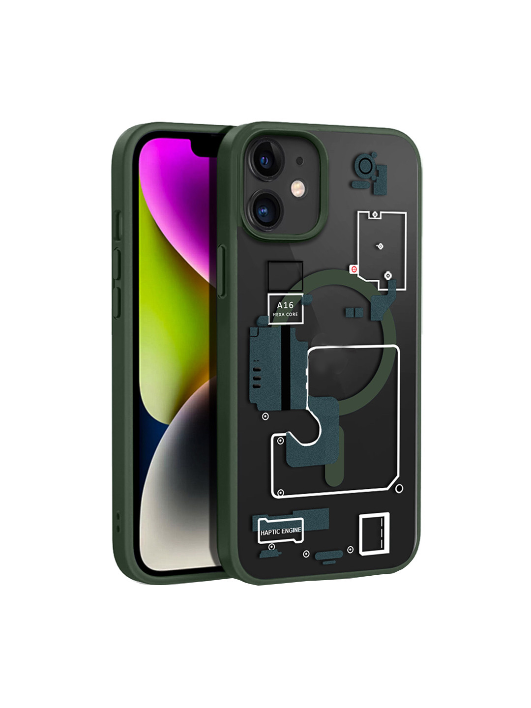 

Karwan Magsafe iPhone 11 Mobile Back Case, Green