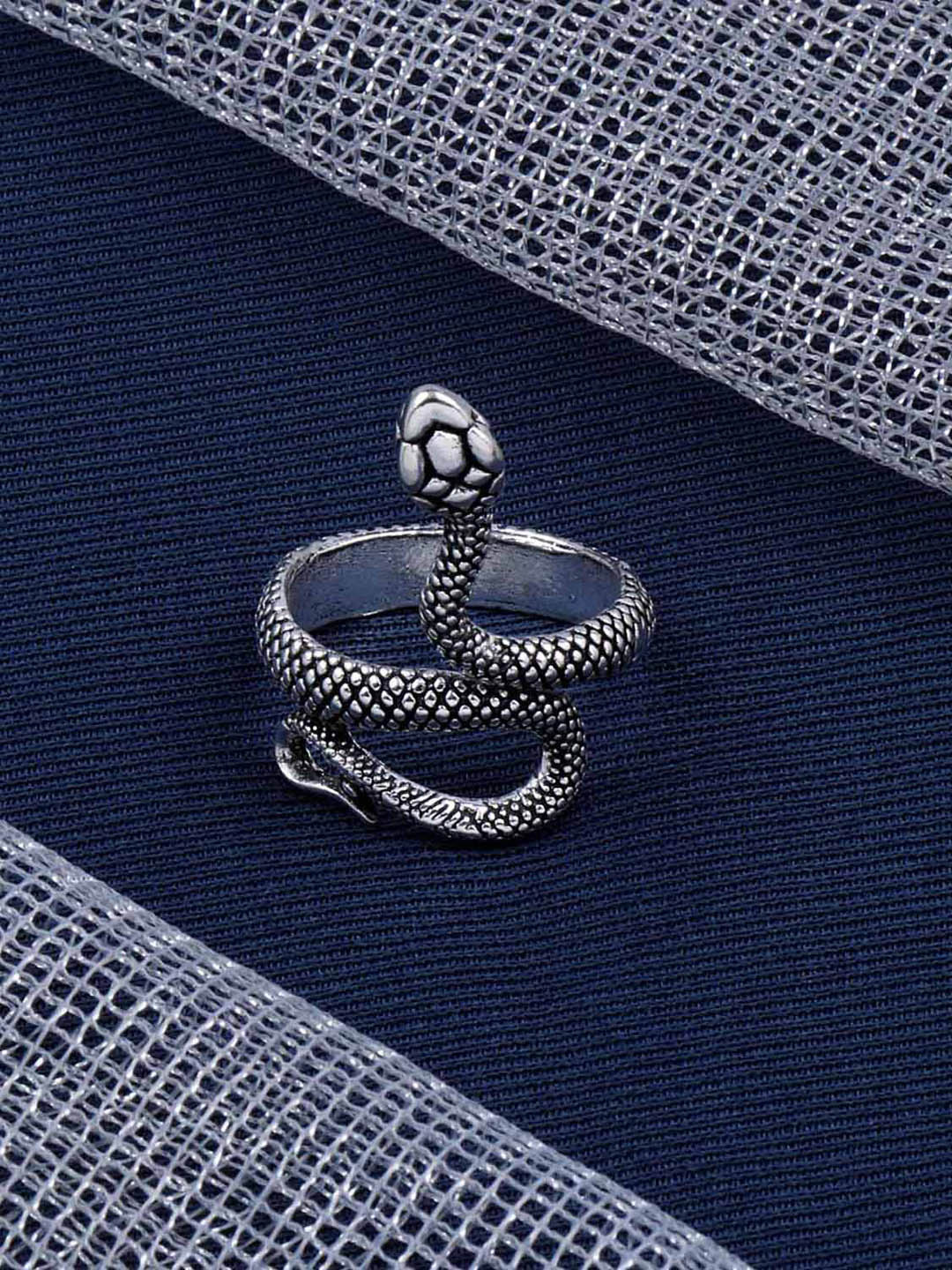 

Silver Shine Set Of 2 Silver-Plated & Gold-Plated Adjustable Finger Rings