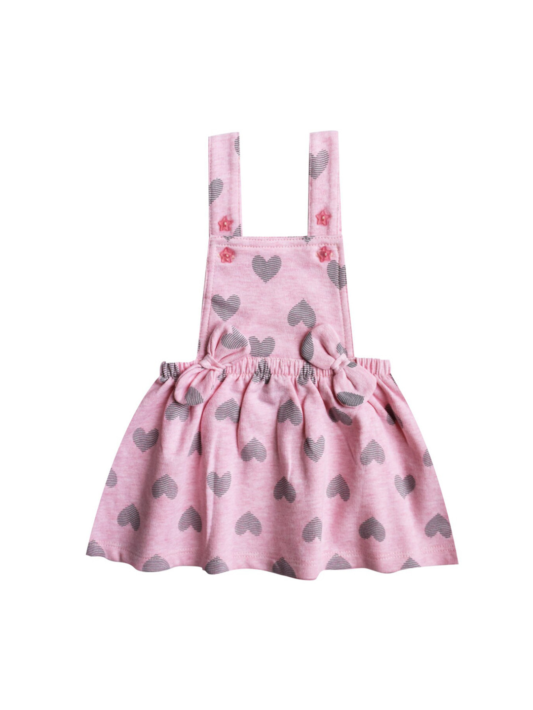 

milou Girls Print Pinafore Dress, Pink