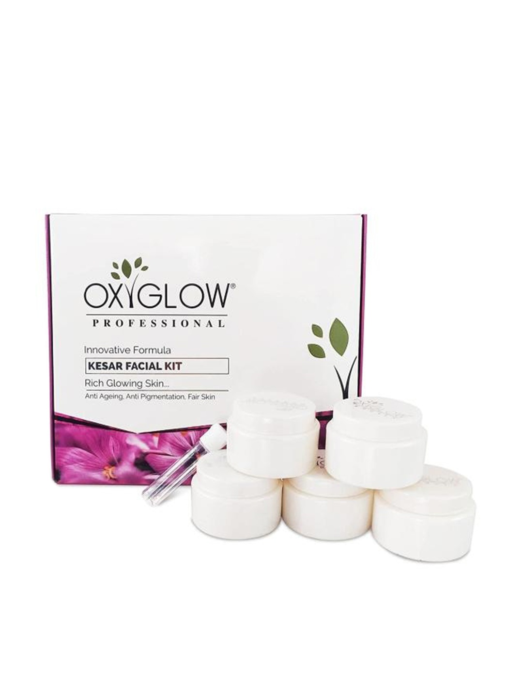 

Oxyglow Kesar Fairness Glow Facial Kit 260g, White