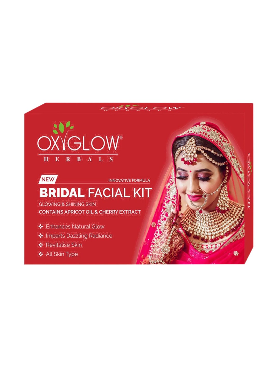 

Oxyglow Bridal Facial Kit for Glowing & Shining Skin 260g, Red