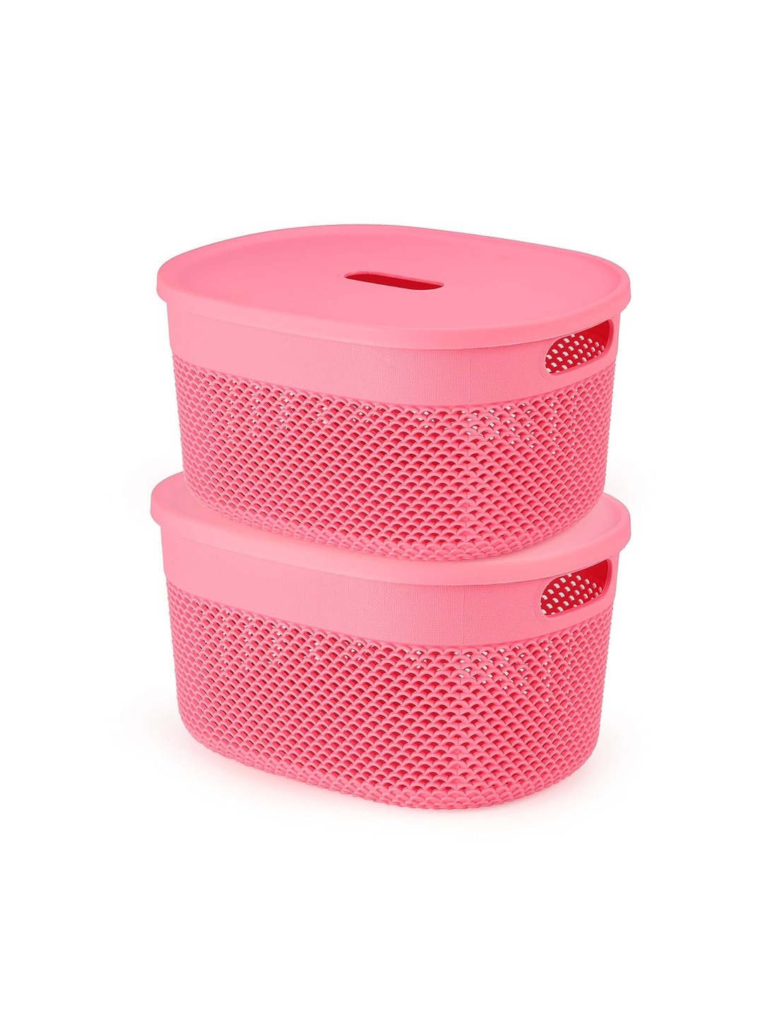 

SOPL-OLIVEWARE Pink 2 Pieces Textured Fruit & Vegetable Basket