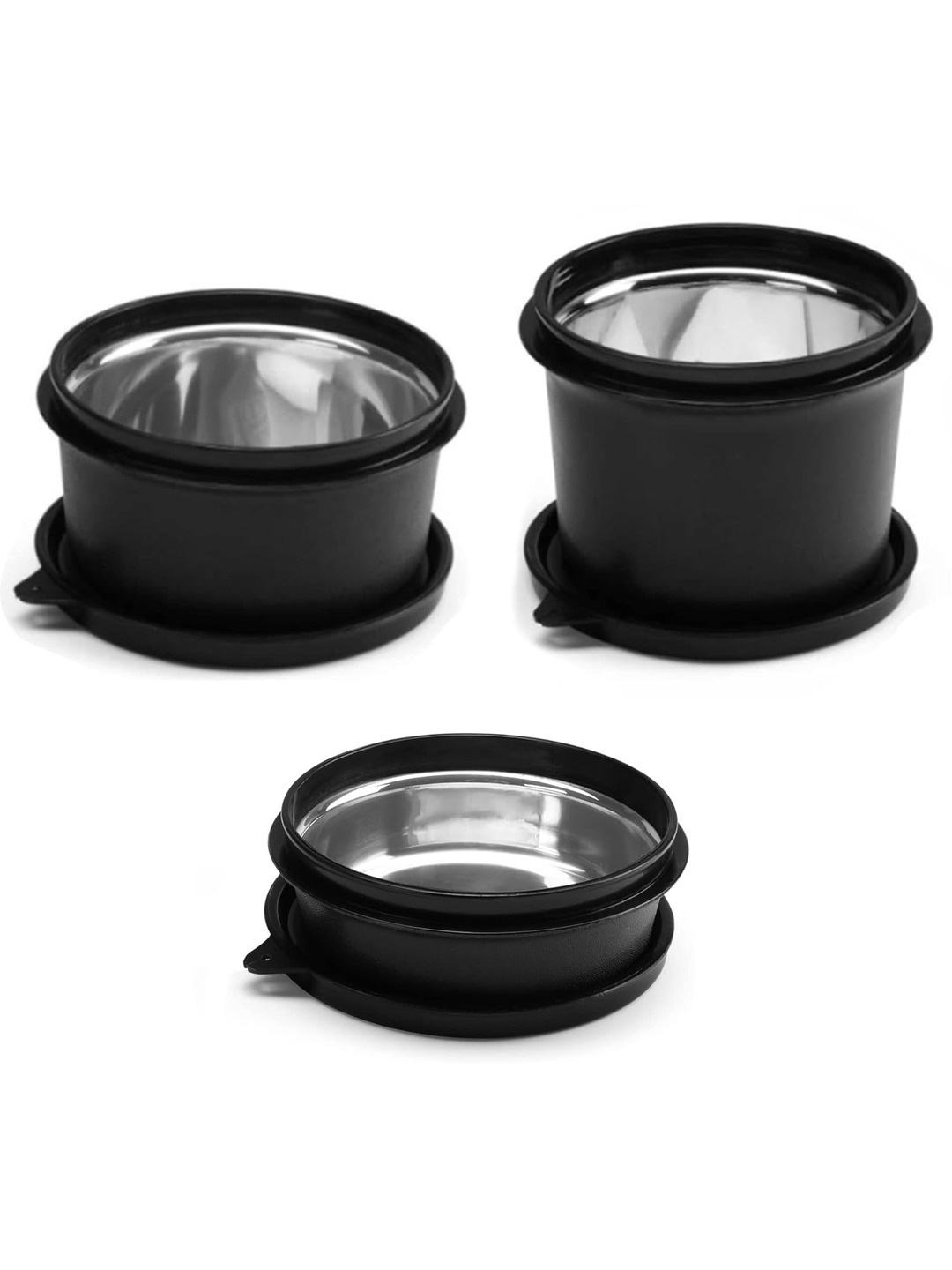 

SOPL-OLIVEWARE Black 3 Pieces Leak Proof Food Containers