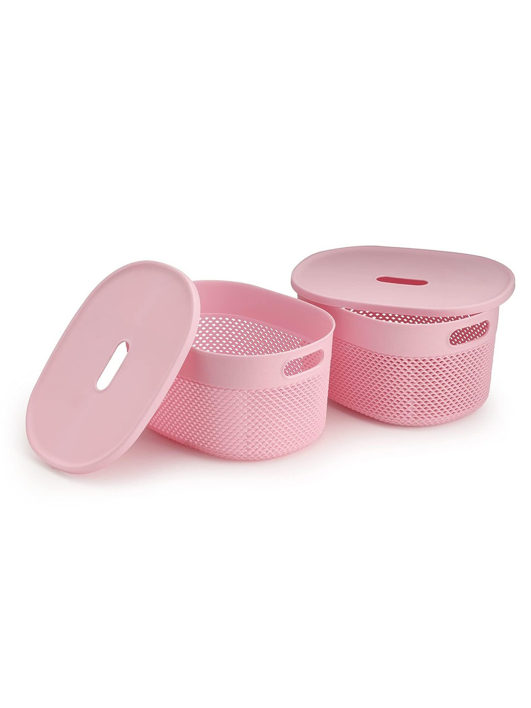 

SOPL-OLIVEWARE Pink 2 Pieces Textured Fruit & Vegetable Baskets