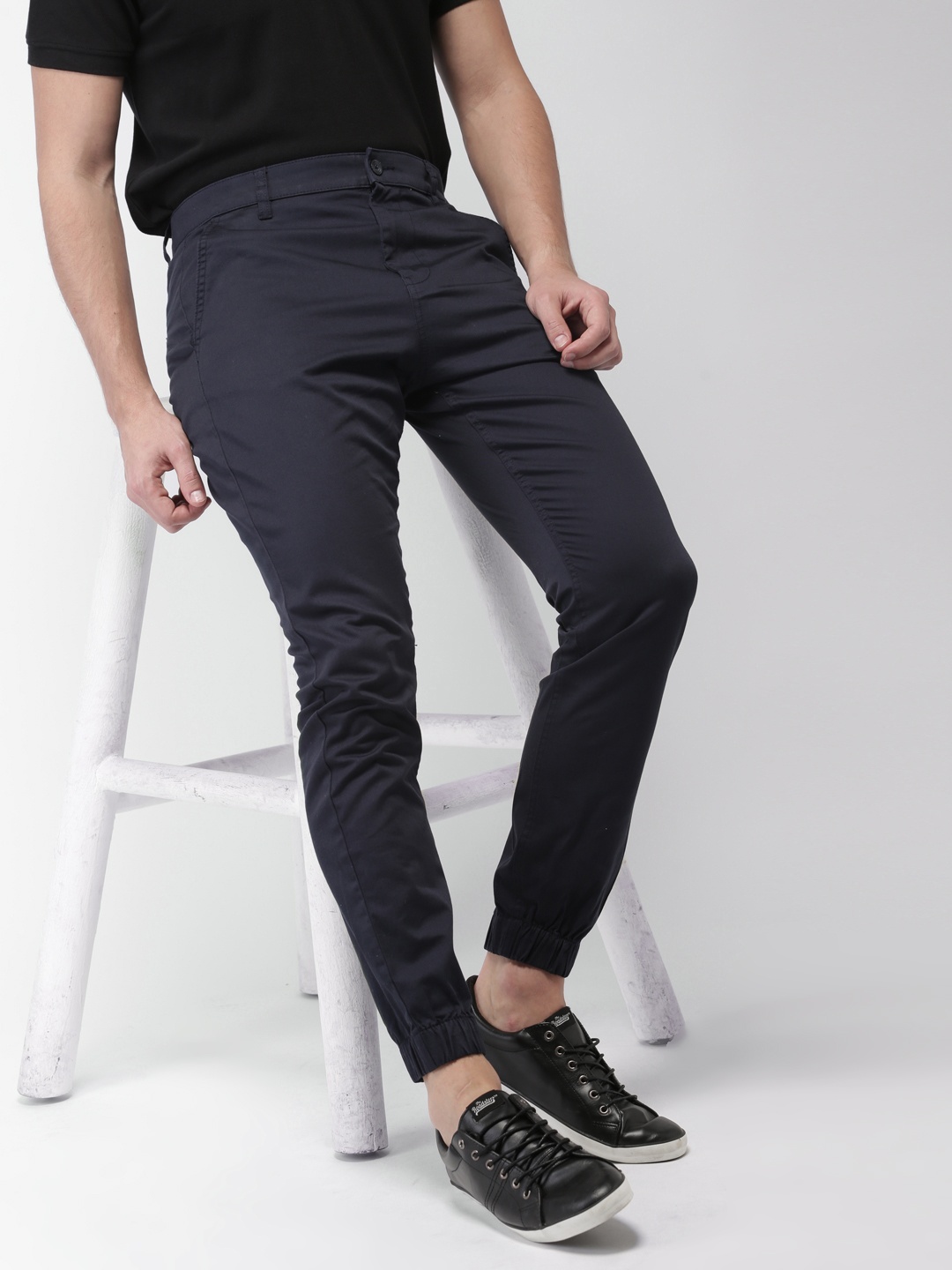 

HIGHLANDER Men Navy Blue Slim Fit Joggers