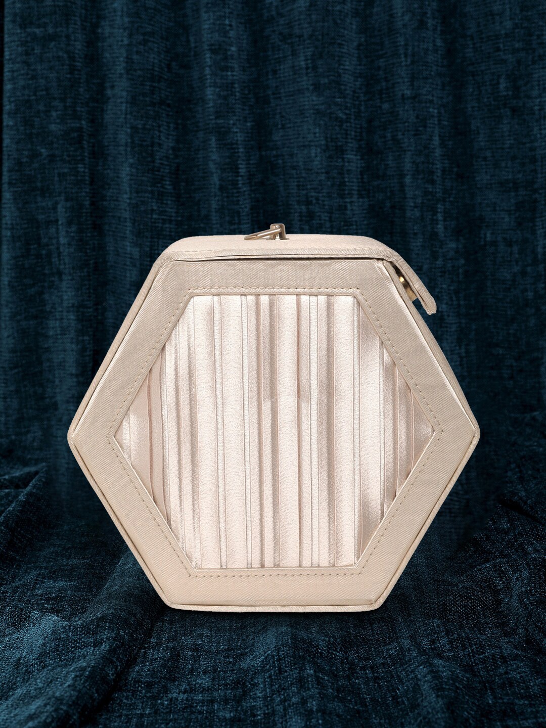 

Peora Fashion Geometric Box Clutch, Rose gold